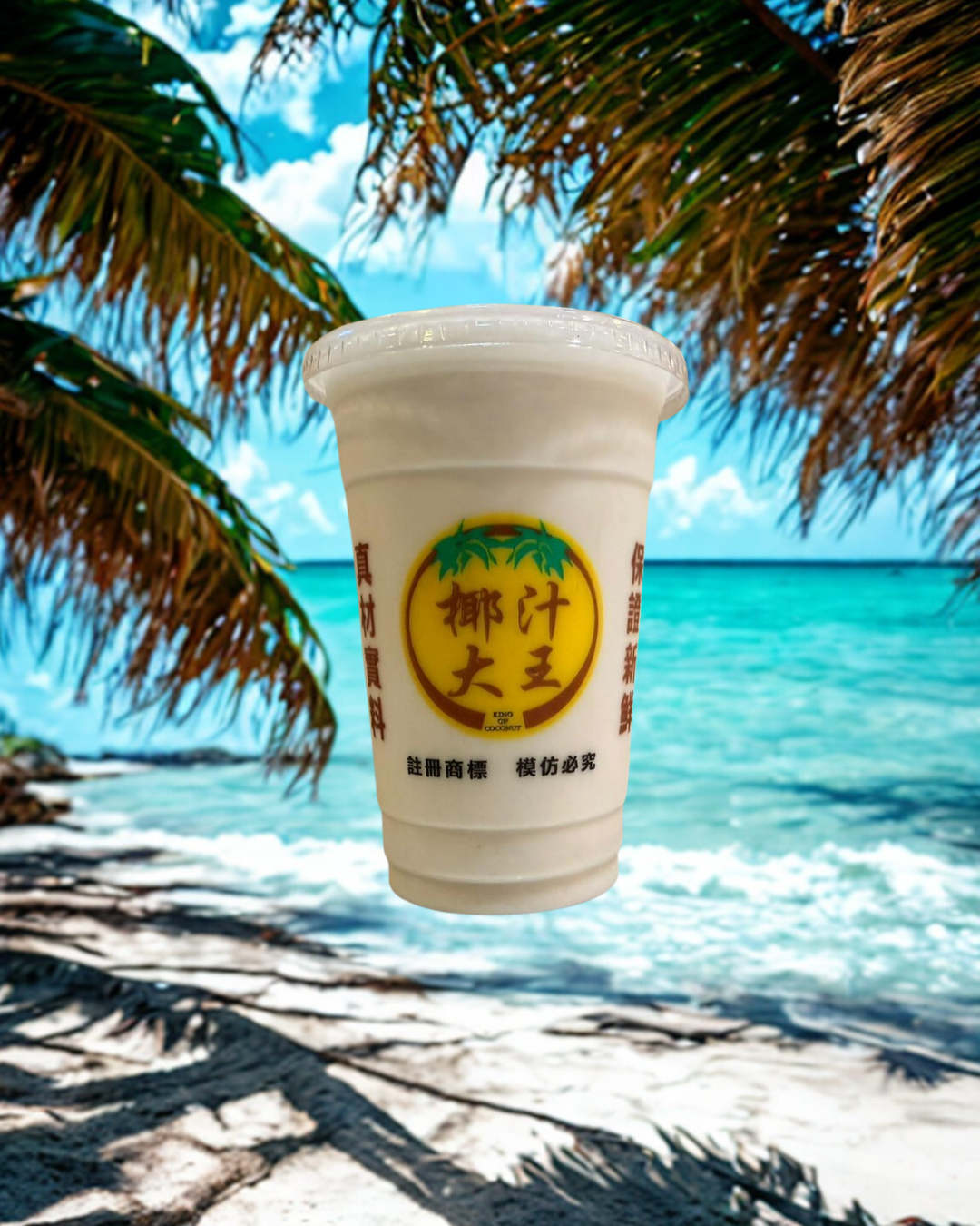 新鮮椰子汁 / Fresh Coconut Juice  (大杯 / Large) (16 oz)