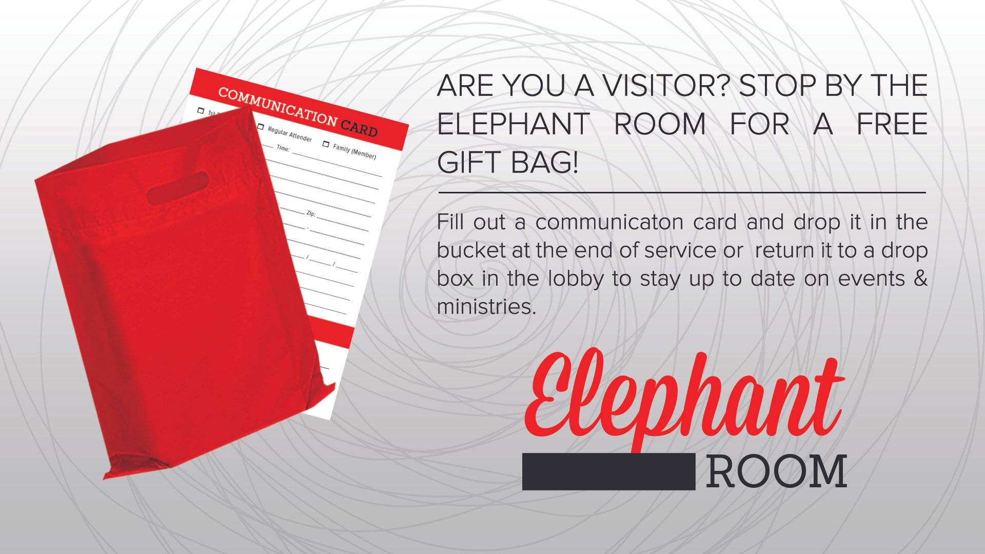 Visitor Bag Slide