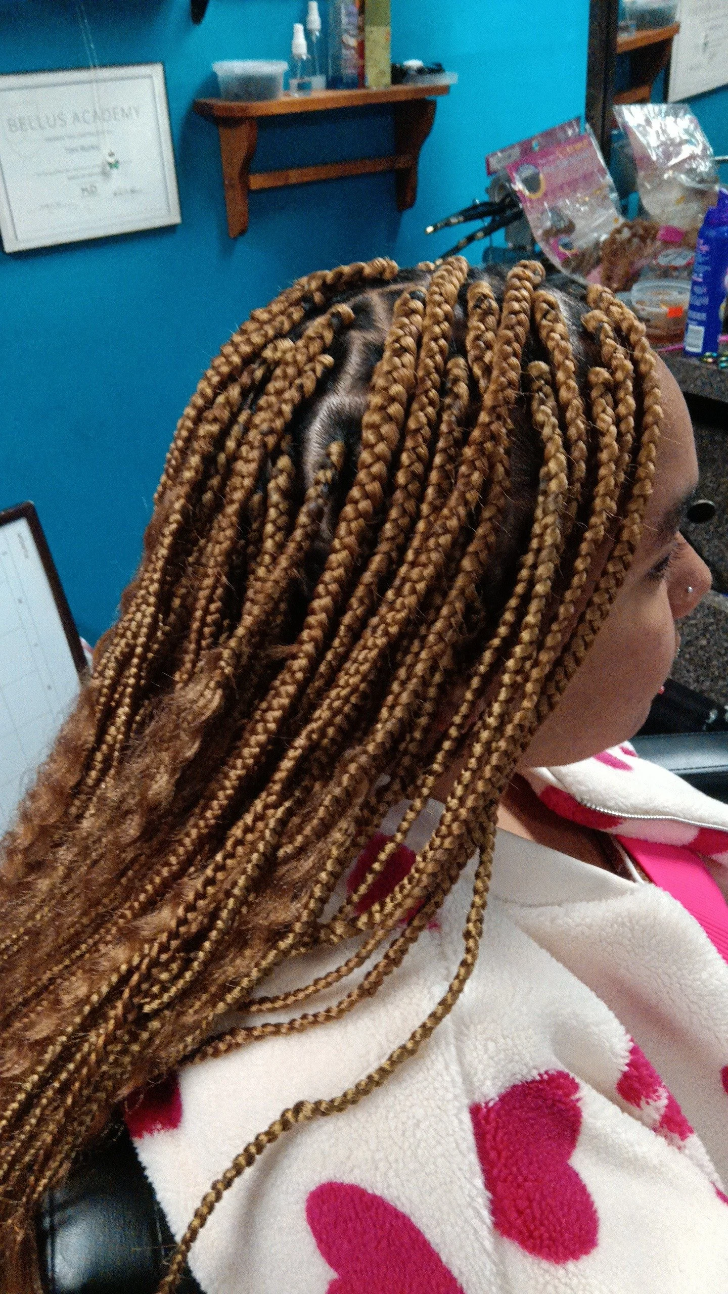 Medium Box Braids or Twists ( hair not included)