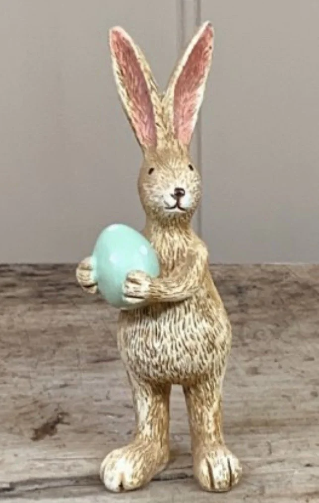 Easter egg bunny ornament