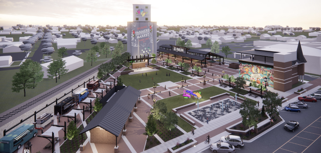 Rose District Farmers Market (Conceptual rendering, not a final design)
