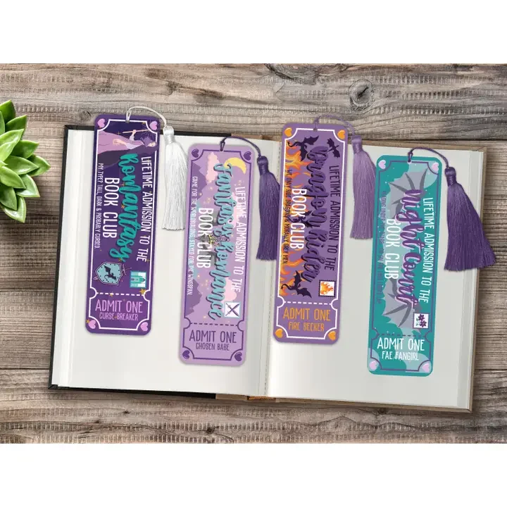 Metal Book Club Ticket Bookmarks