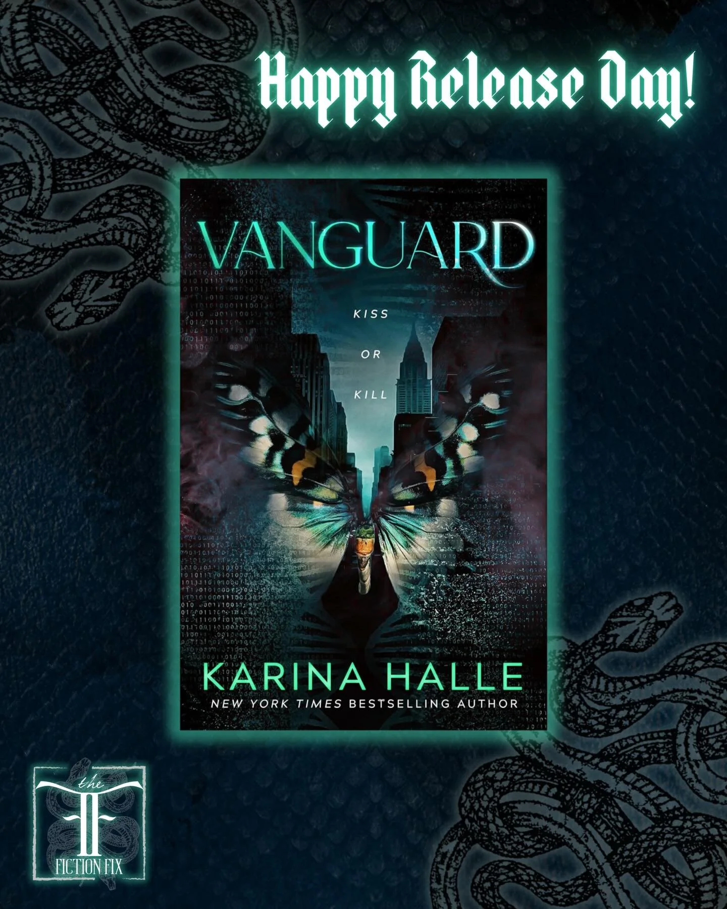 Happy release day @authorhalle 🖤

This is our fourth (fifth???) book together, and I will never not be in awe of you. And POST DYSTOPIAN SUPERHERO? This book killed me a million times over. 

Love you forever, friend.