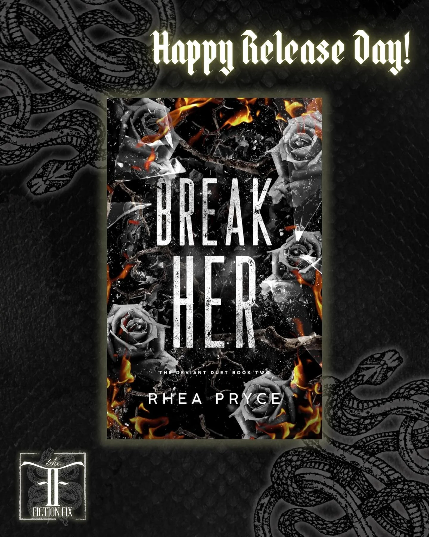 Happy release day @rheaprycewrites 🖤

Another amazing book (our FOURTH together!) and I can&rsquo;t wait to see what you do next 🥰
