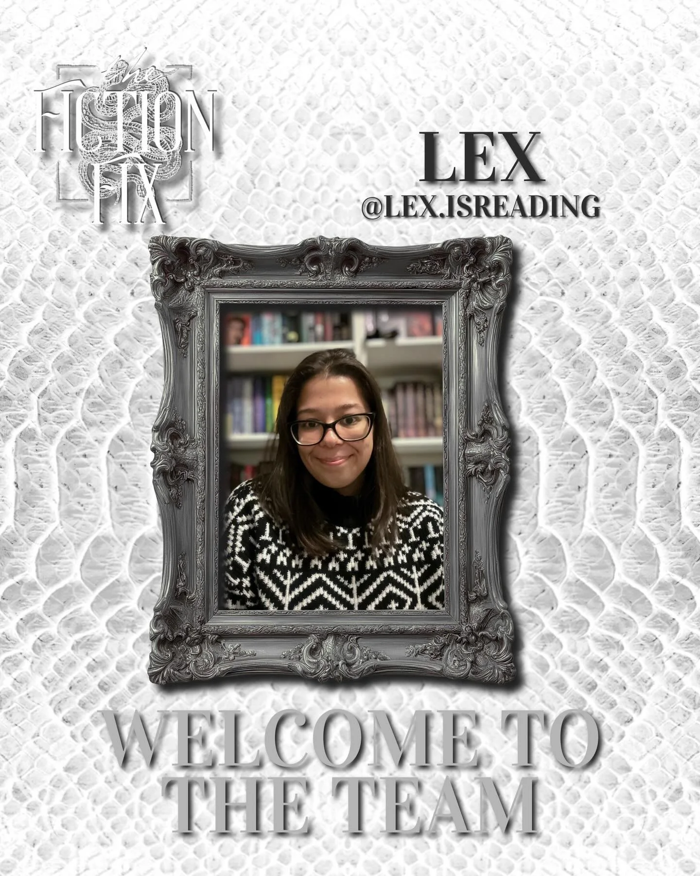 The Fiction Fix is so excited to welcome @lex.isreading to the team! 

Lex is multi-talented, available for graphics, content pulls, TikToks and reels, and alpha/beta reading🖤

Check out her sample portfolio and head to thefictionfix.com to get on L