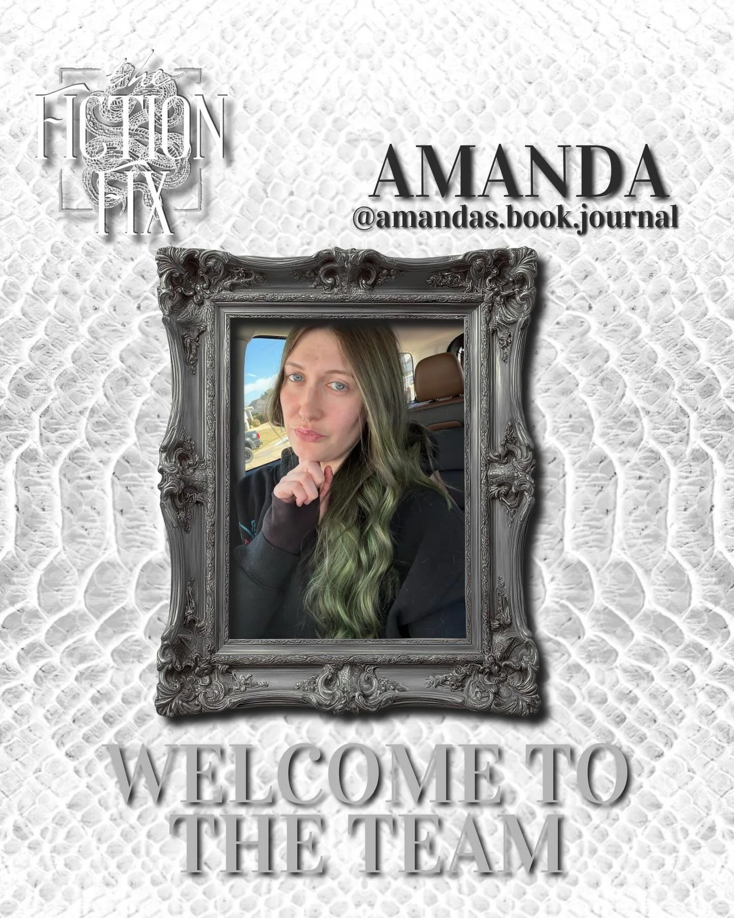 The Fiction Fix is so excited to welcome @amandas.book.journal to the team! 

Amanda is a multi-talented soon-to-be audio engineer (!) and previous Discord builder/mod who comes to TFF with some super unique services we&rsquo;re thrilled to add to ou