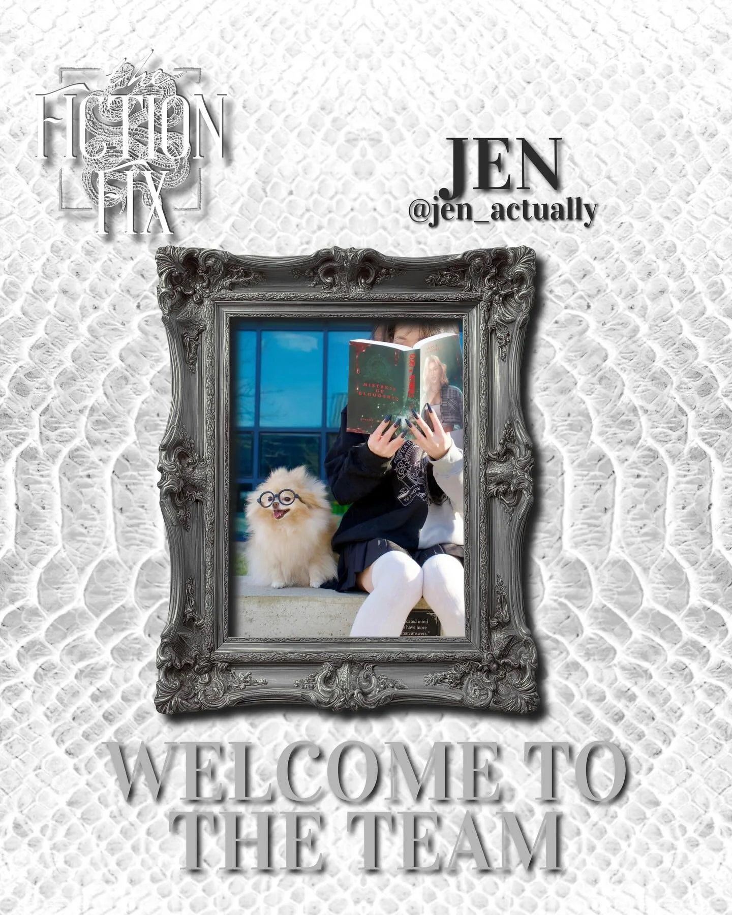Welcome to the The Fiction Fix team, Jen!

@one.more.chapter.jen is our newest developmental editor, and we&rsquo;re so thrilled to have her join us. 

Jen is passionate about books and can&rsquo;t wait to help you with all your developmental needs ?