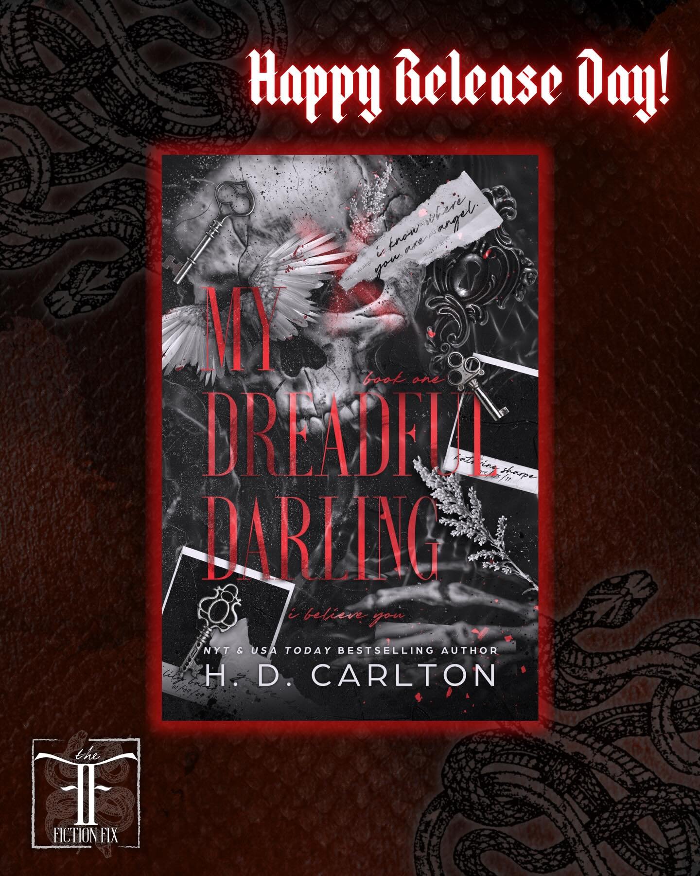 Happy release day @hdcarltonauthor 🖤

I&rsquo;m so honored to work with you on bringing your books to the world; Dread is my new favorite. On to the next chonk of a book!

Meet your new Zade, everyone.

P.S., my acknowledgement is extremely entertai