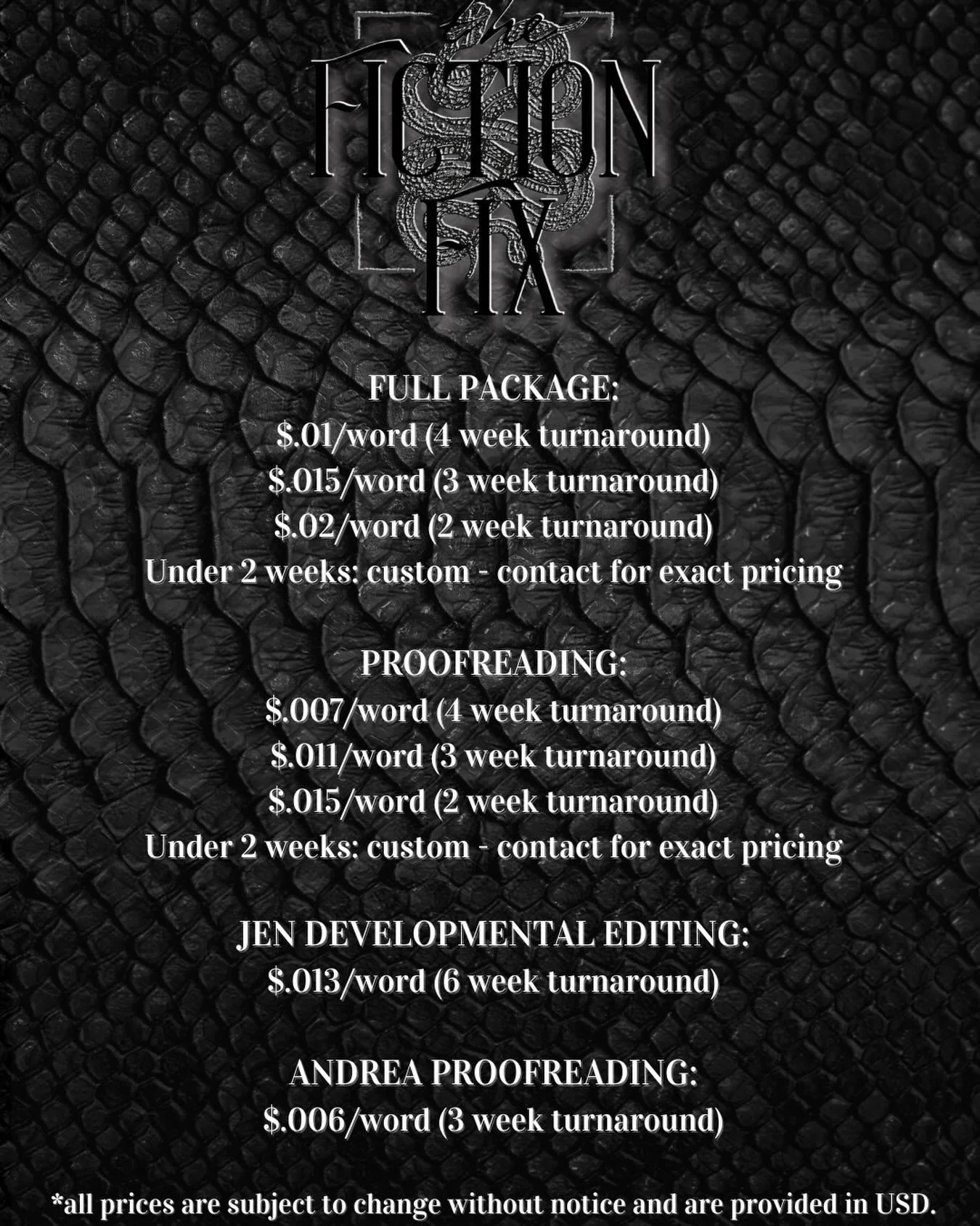 Updated banner ✨✨🖤🖤

Copy editing 
Developmental editing 
Blurb editing 
Proofreading
Line editing
