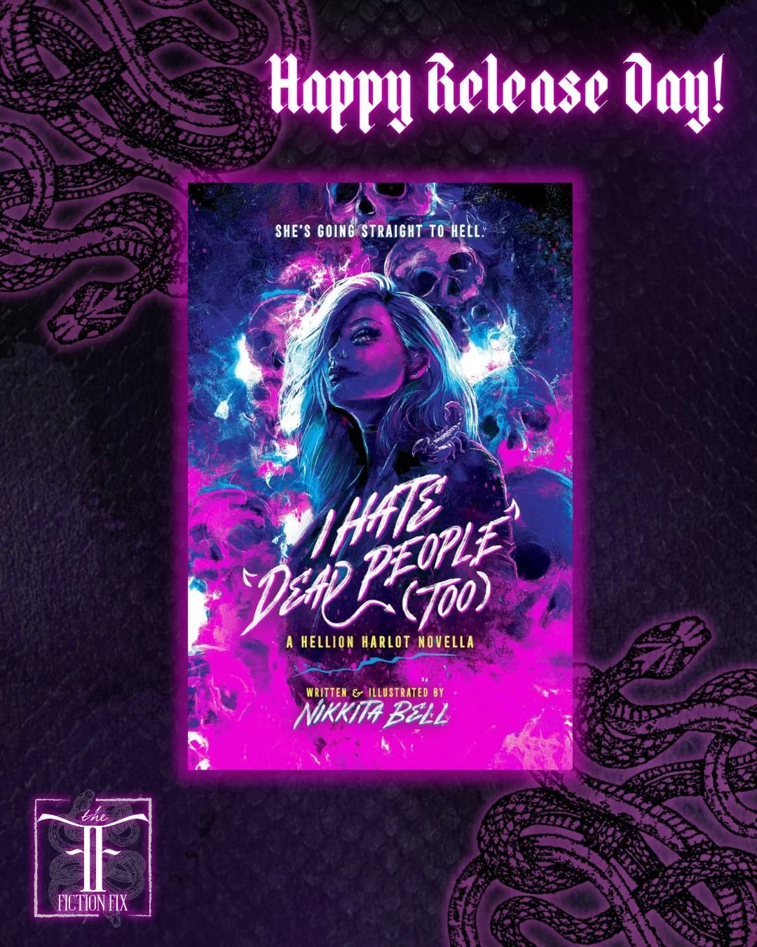 Happy release day @nikkitabell 🖤🖤

Thank you so much for trusting me all your book babies 😭 as always, this was a majestic triumph of a book, and I can&rsquo;t wait for the next one! Love you long time
