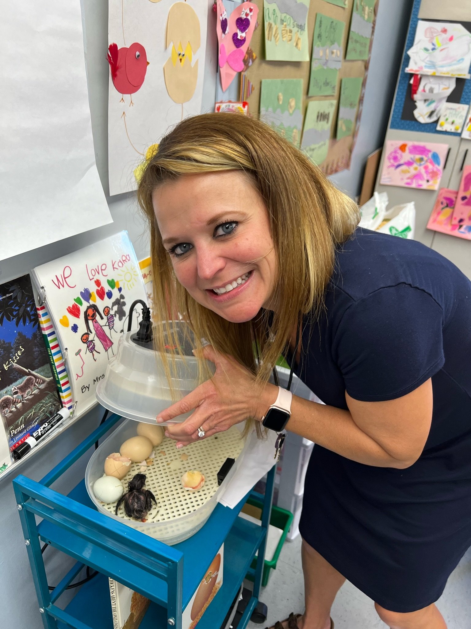 Ericka and incubator.JPG