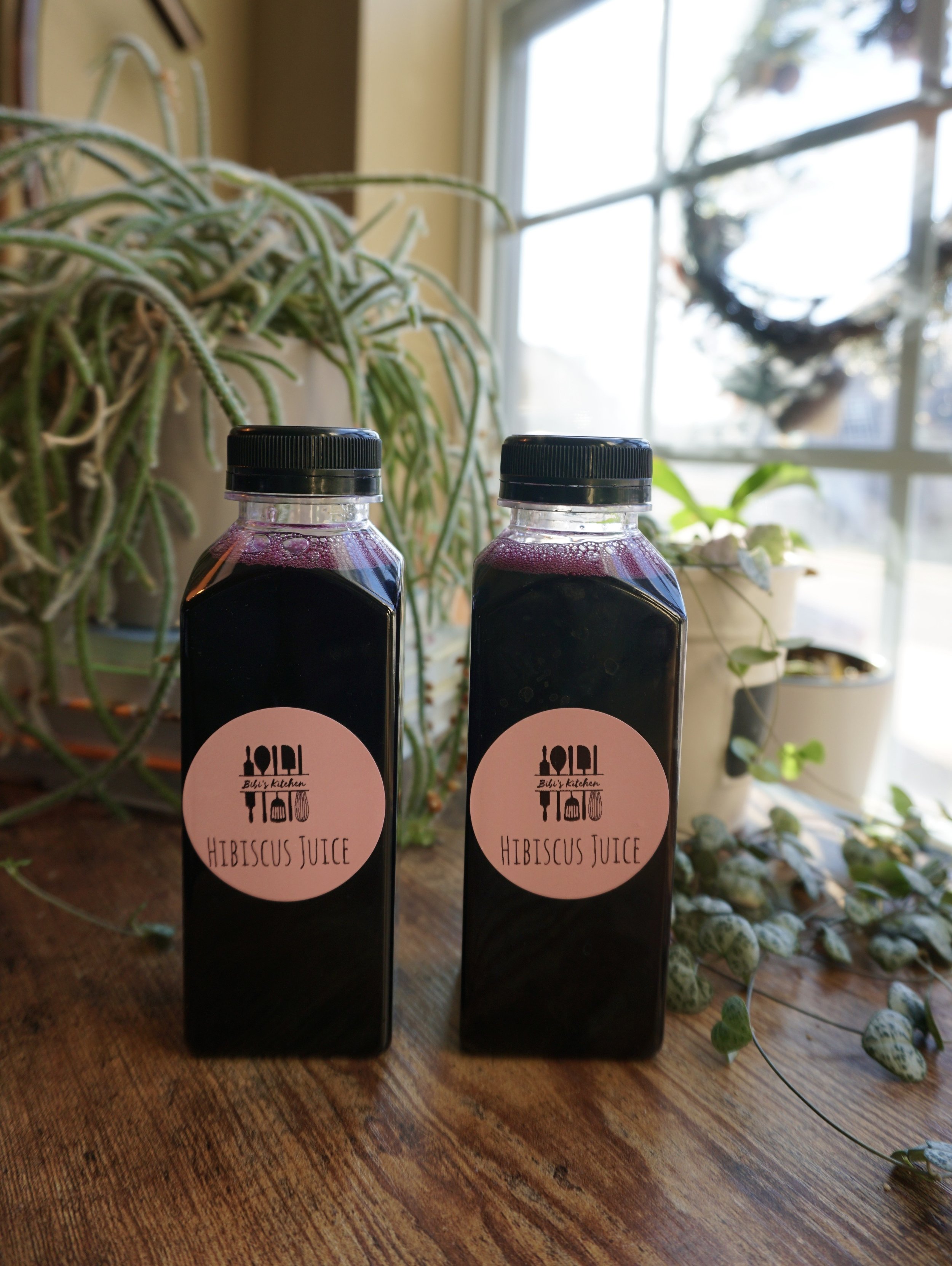 5 - 12 Oz. Hibiscus Juice Bottles