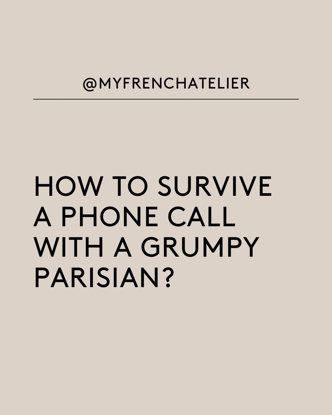 🇫🇷oui You&rsquo;re fluent.  Until the phone rings.

Suddenly you&rsquo;re back to textbook French.
They&rsquo;re speaking fast.
You panic.
They switch to English.

These are the phrases that keep you in control.

Not louder.
Just sharper.

Subscrib