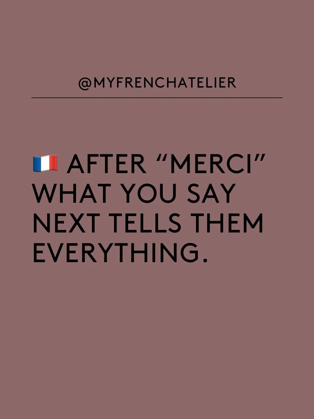 🇫🇷After &ldquo;merci&rdquo; = four words. Four different signals
Save this one 
Sometimes it&rsquo;s not the words. It&rsquo;s reading the room.

More in French to Impress #30- link in bio 🔗

#french #frenchhabits #frenchtips