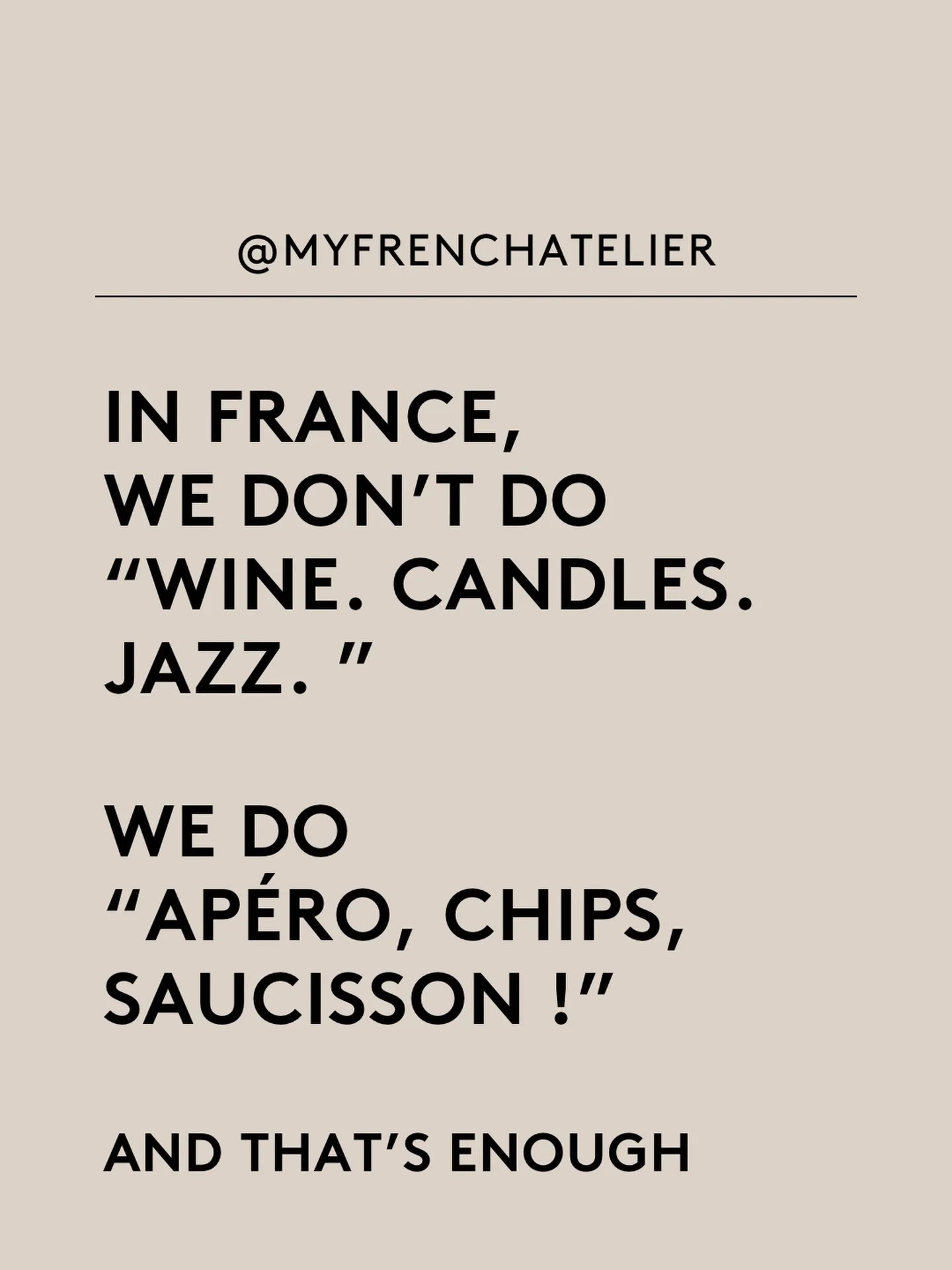 🇫🇷 The myth and the reality.

&rarr; Save this. You&rsquo;ll use it.

#frenchhabits​​​​​​​​​​​​​​​​ #french