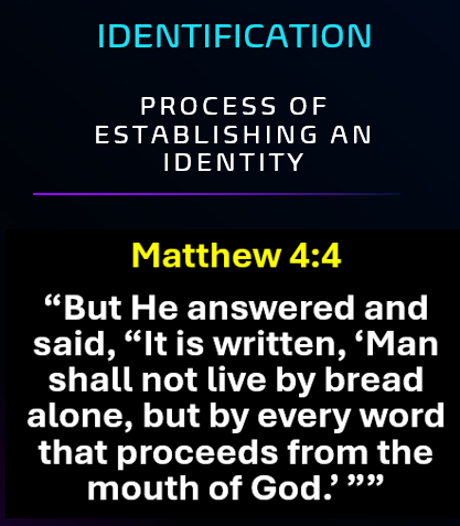 Known of God - Prophetic Identity - Identification - Matthew 4:4
