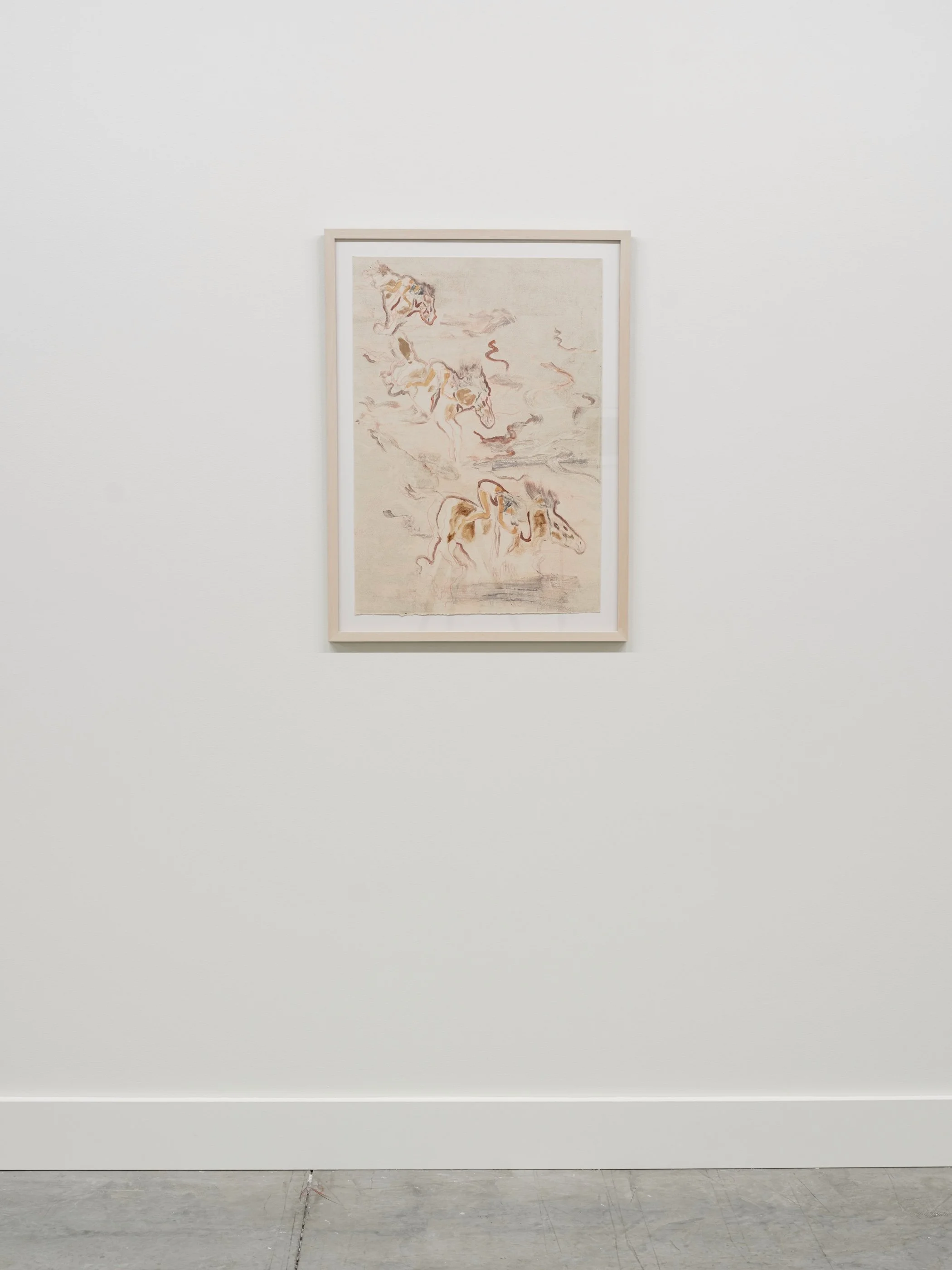 Grace Dunbar / In Between III, 2025 / monotype / 31.5" x 23"