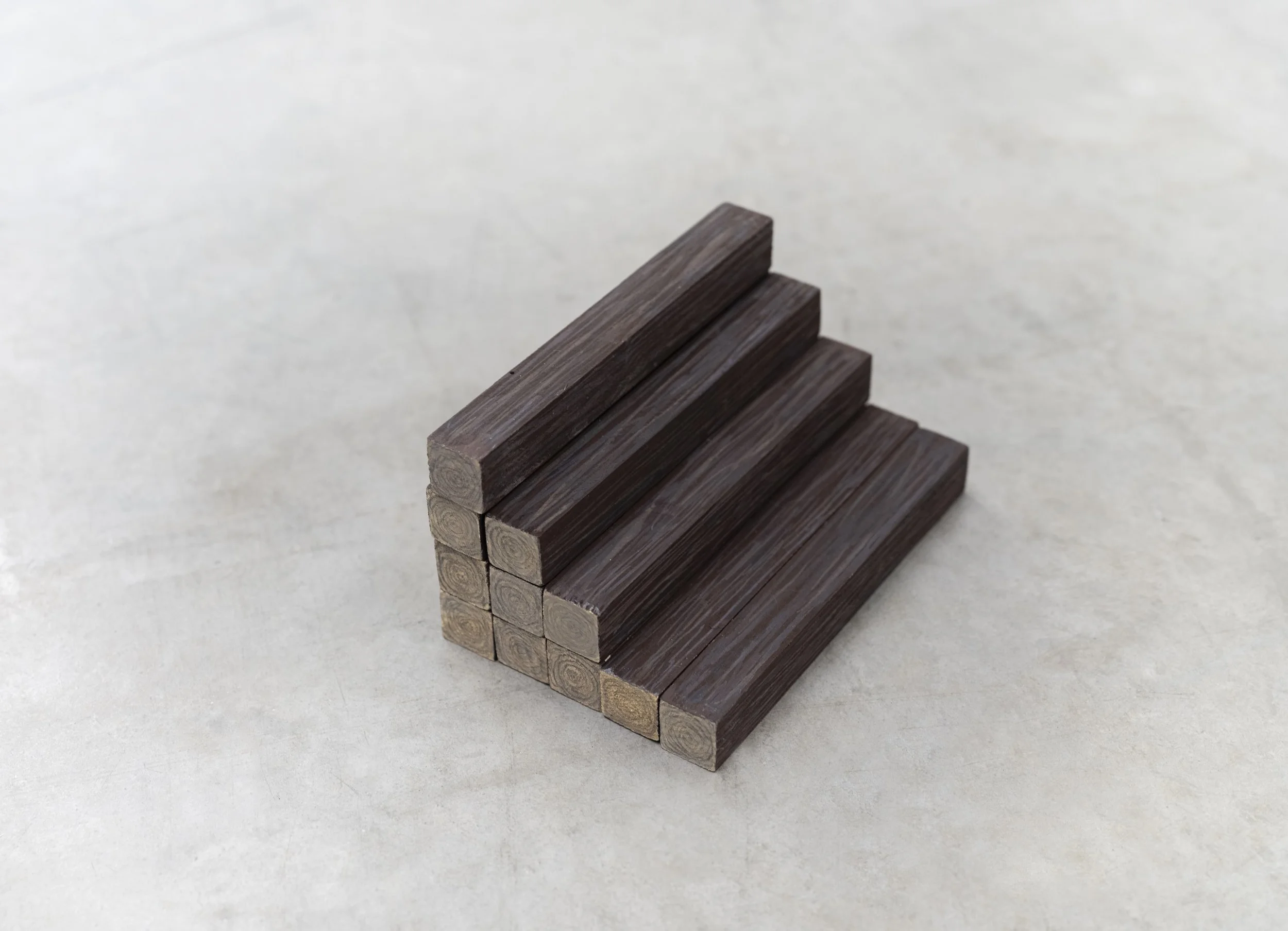 Aitor Lajarin-Encina / Kindling, 2017 / Acrylic and wood / dimensions: variable