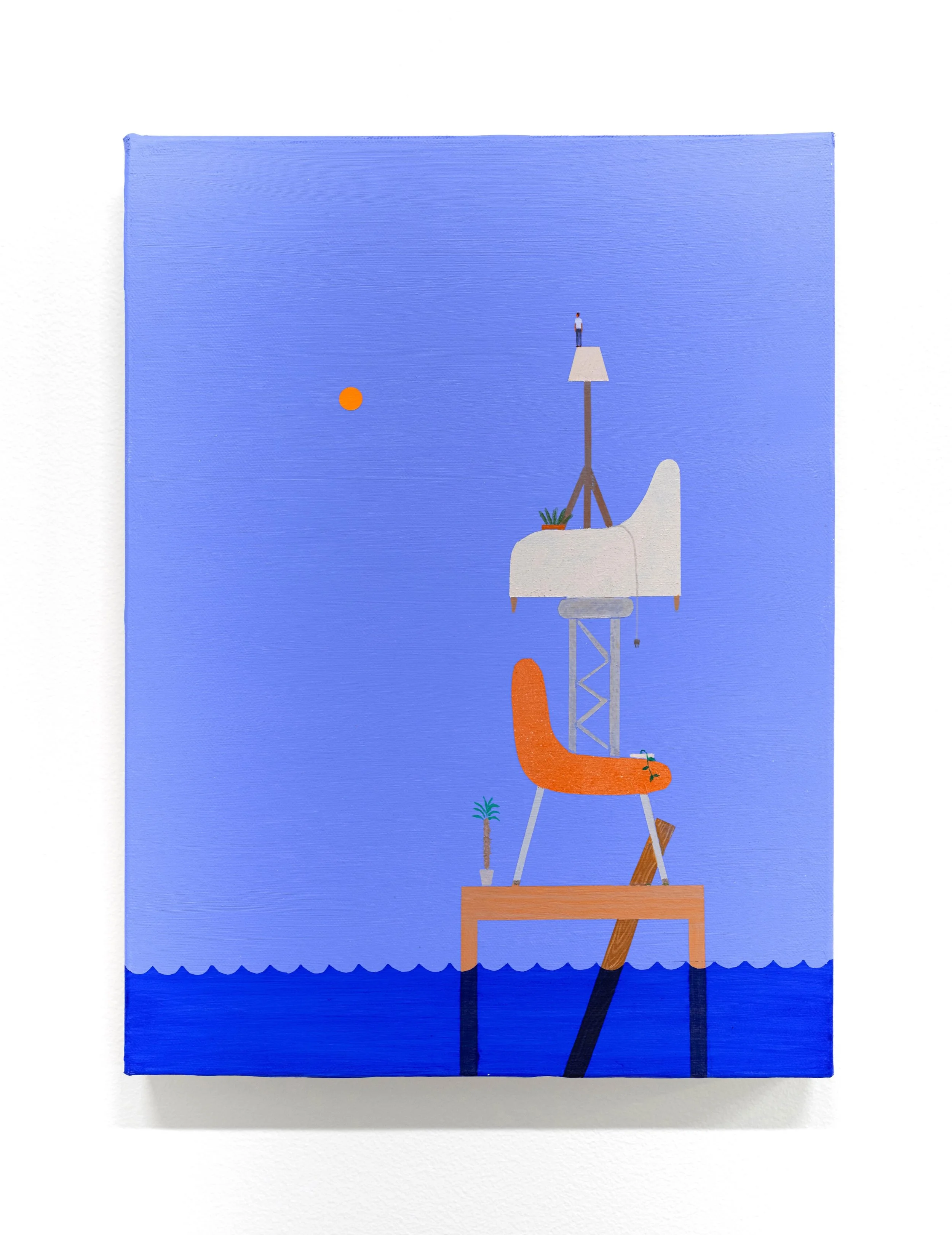 Aitor Lajarin-Encina / Water, 2025 / acrylic on canvas / 12” x 16”