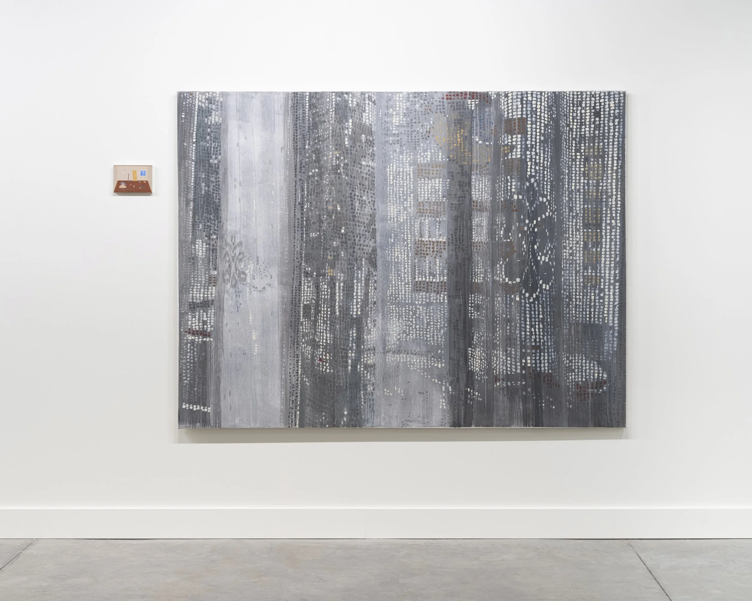 Marius Lehene / Untitled (Looking Out), 2019 / acrylic on canvas / 62” x 82”