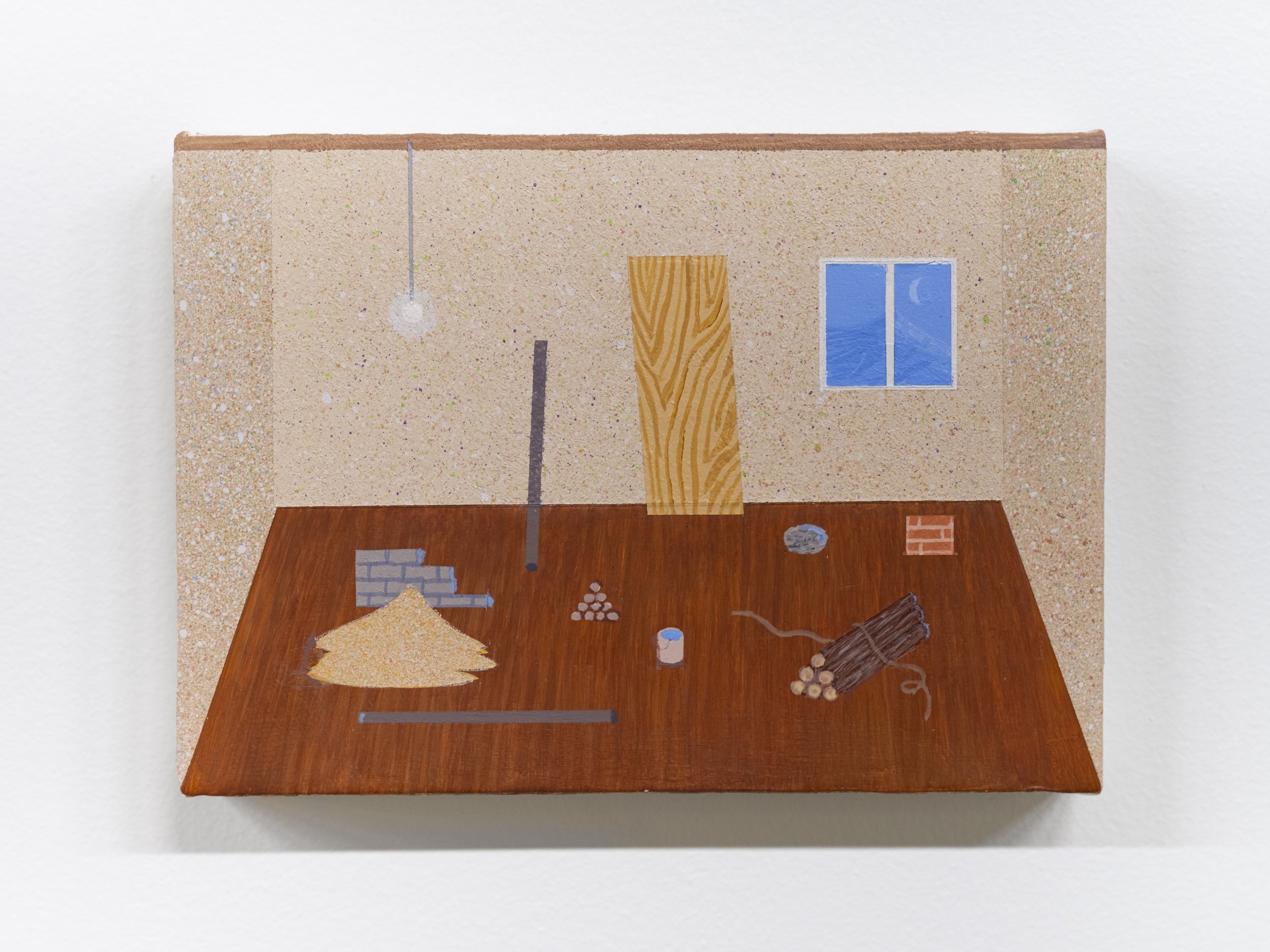 Aitor Lajarin-Encina / Landscape, 2025 / acrylic on canvas / 5” x 7”