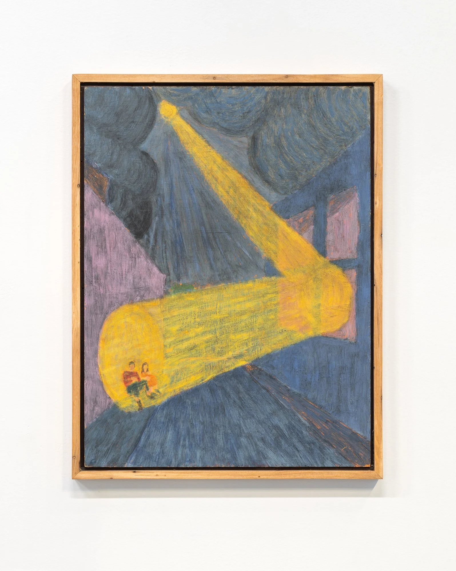 Sun reflection, 2021 / casein tempera on panel in handmade frame / 16" x 12"