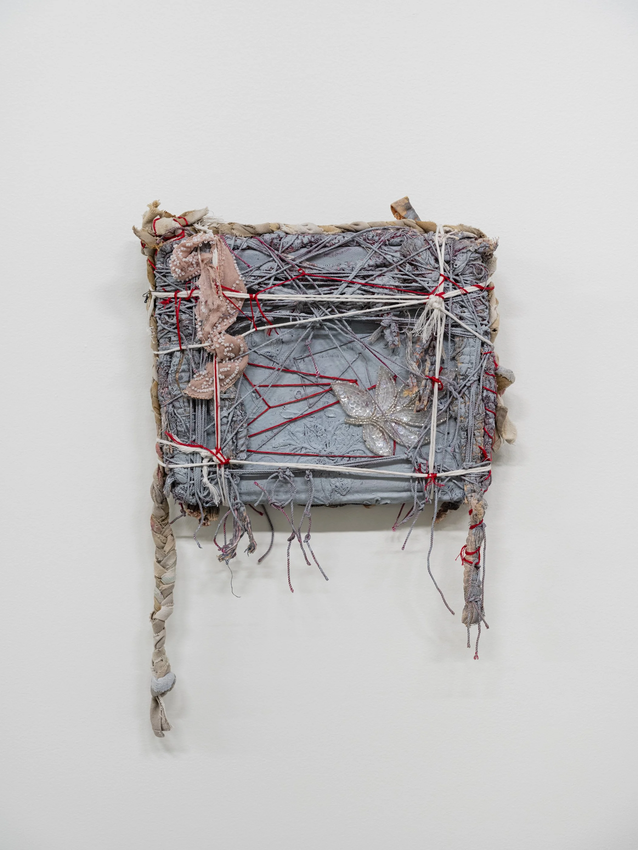 Mona K. Monroe / Eihwaz, 2025 / mixed media / 9" x 11"