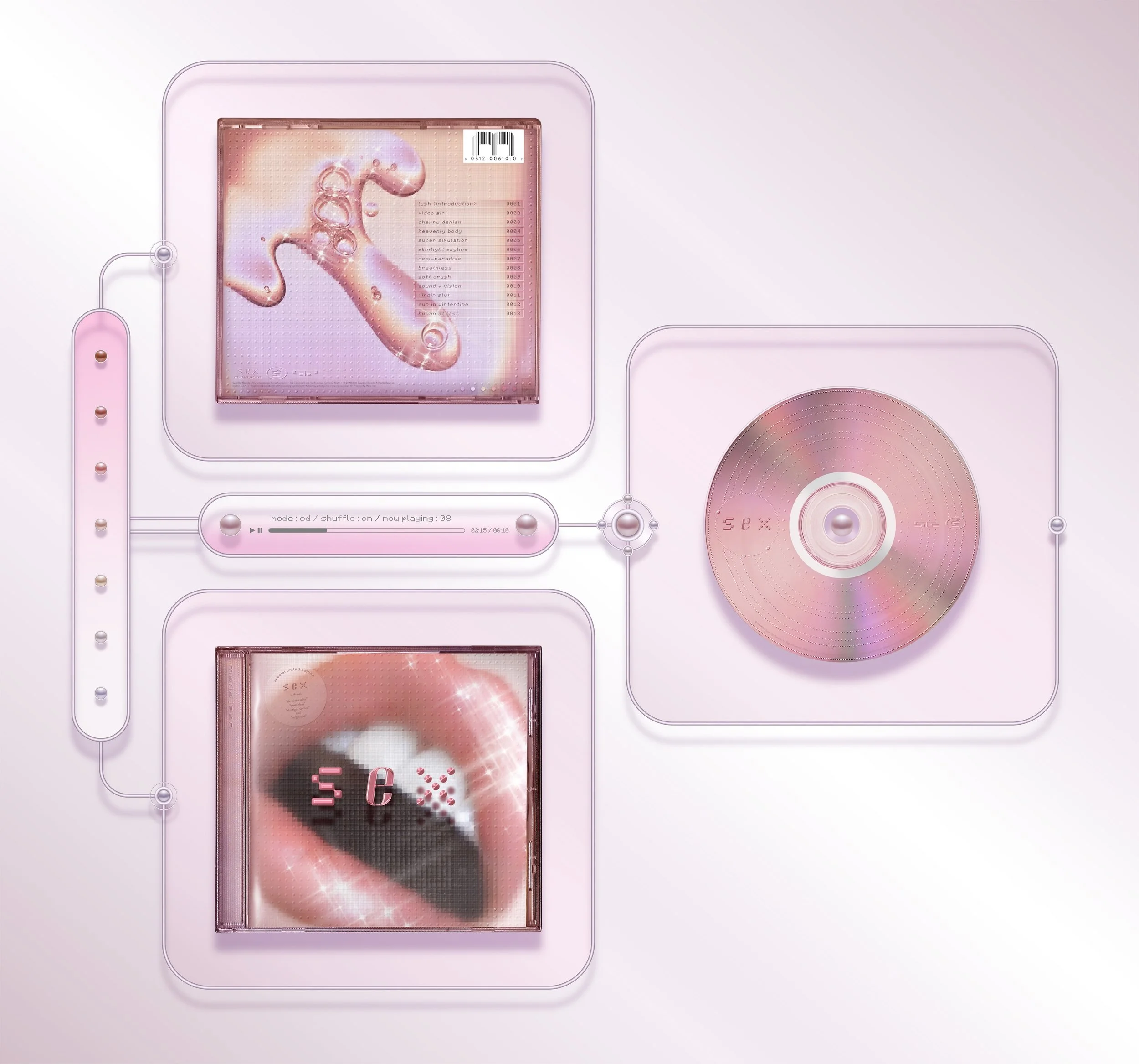 sex : The Album, 2023 / photographic + digital media on hot press paper / 43.31” x 40.4”