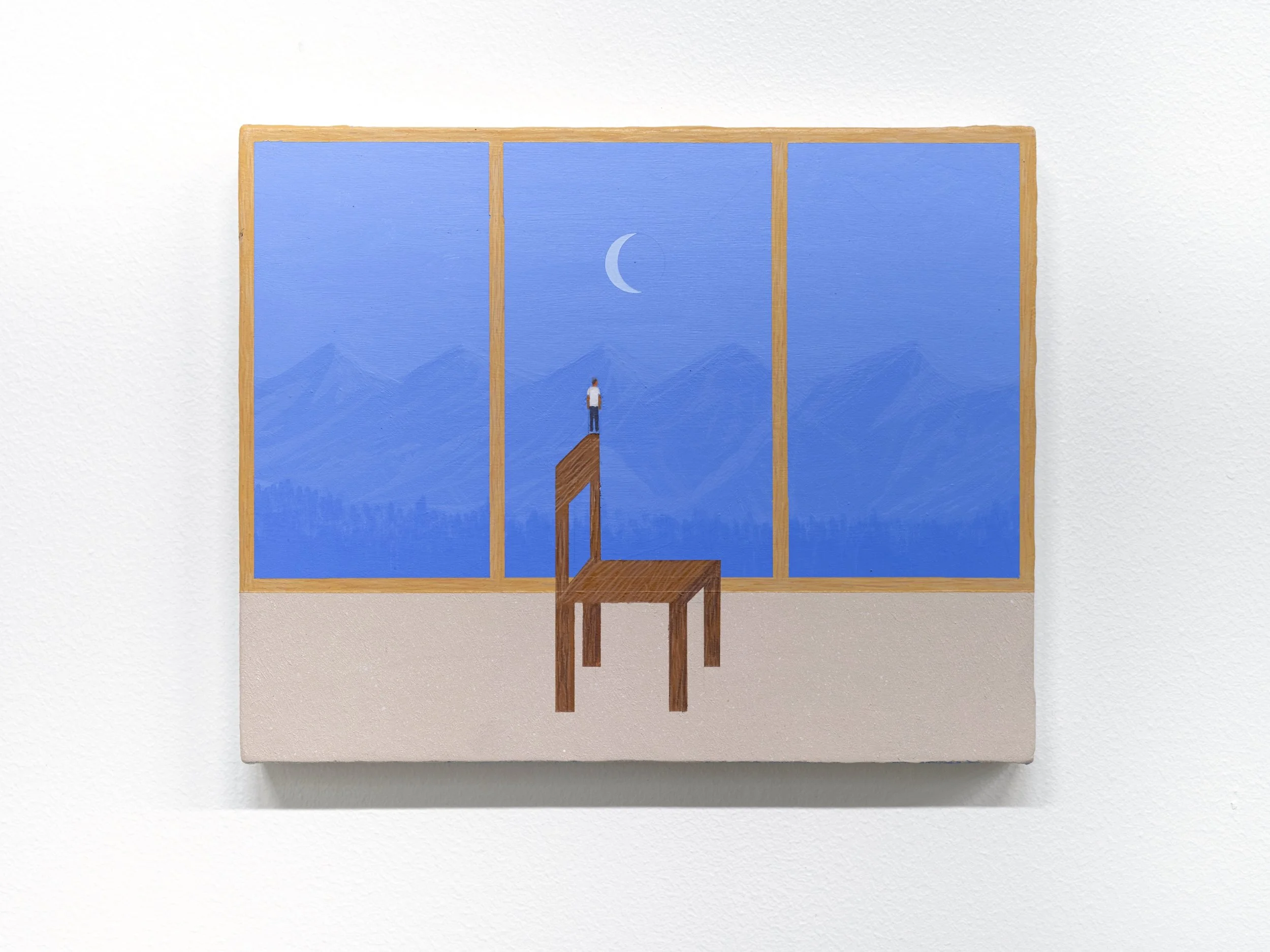 Aitor Lajarin-Encina / Mountain, 2025 / acrylic on canvas / 8” x 10”
