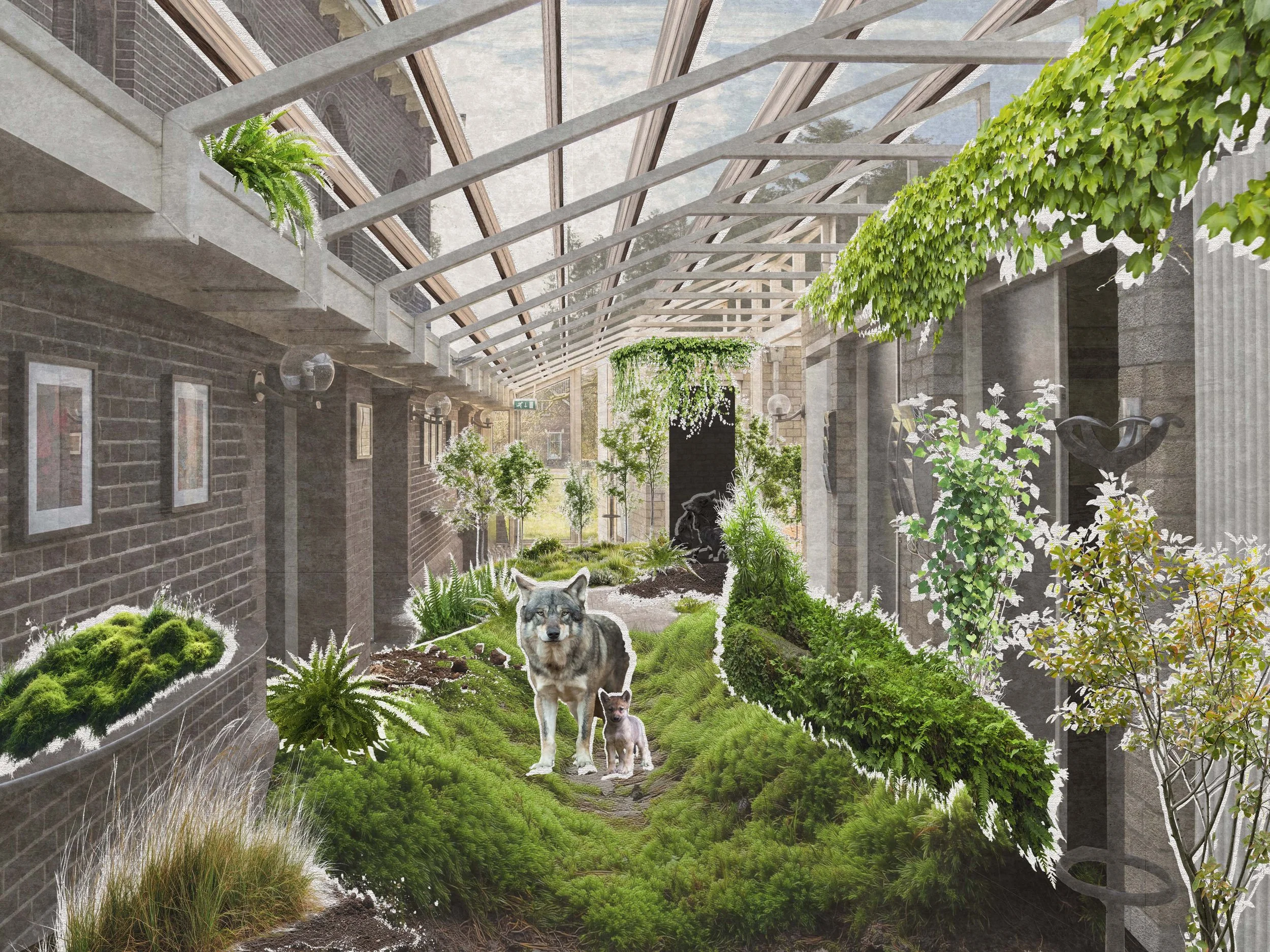 Collage - Wolf in Heze