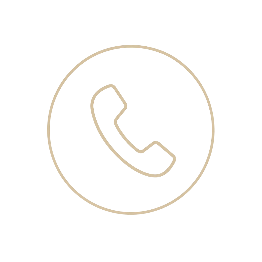 North Theory | Icon of a phone receiver inside a circle
