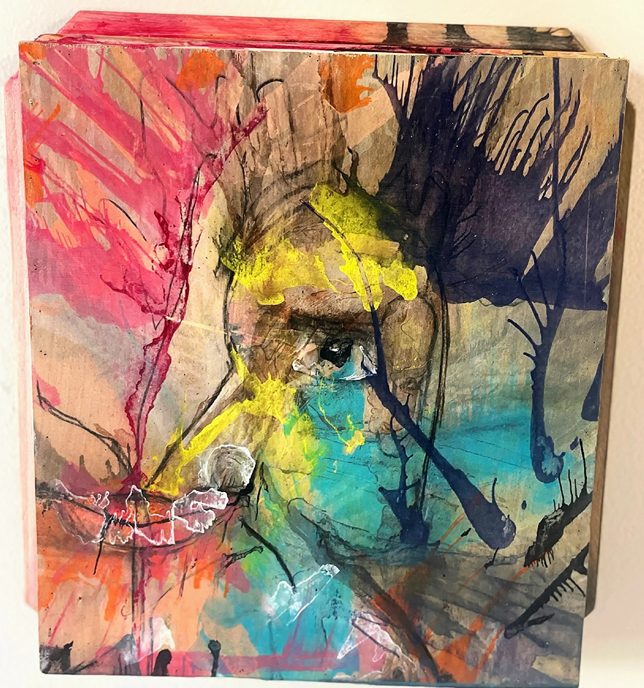 COMPRESSED HEAD — head form tightened inward to reduce space and volume