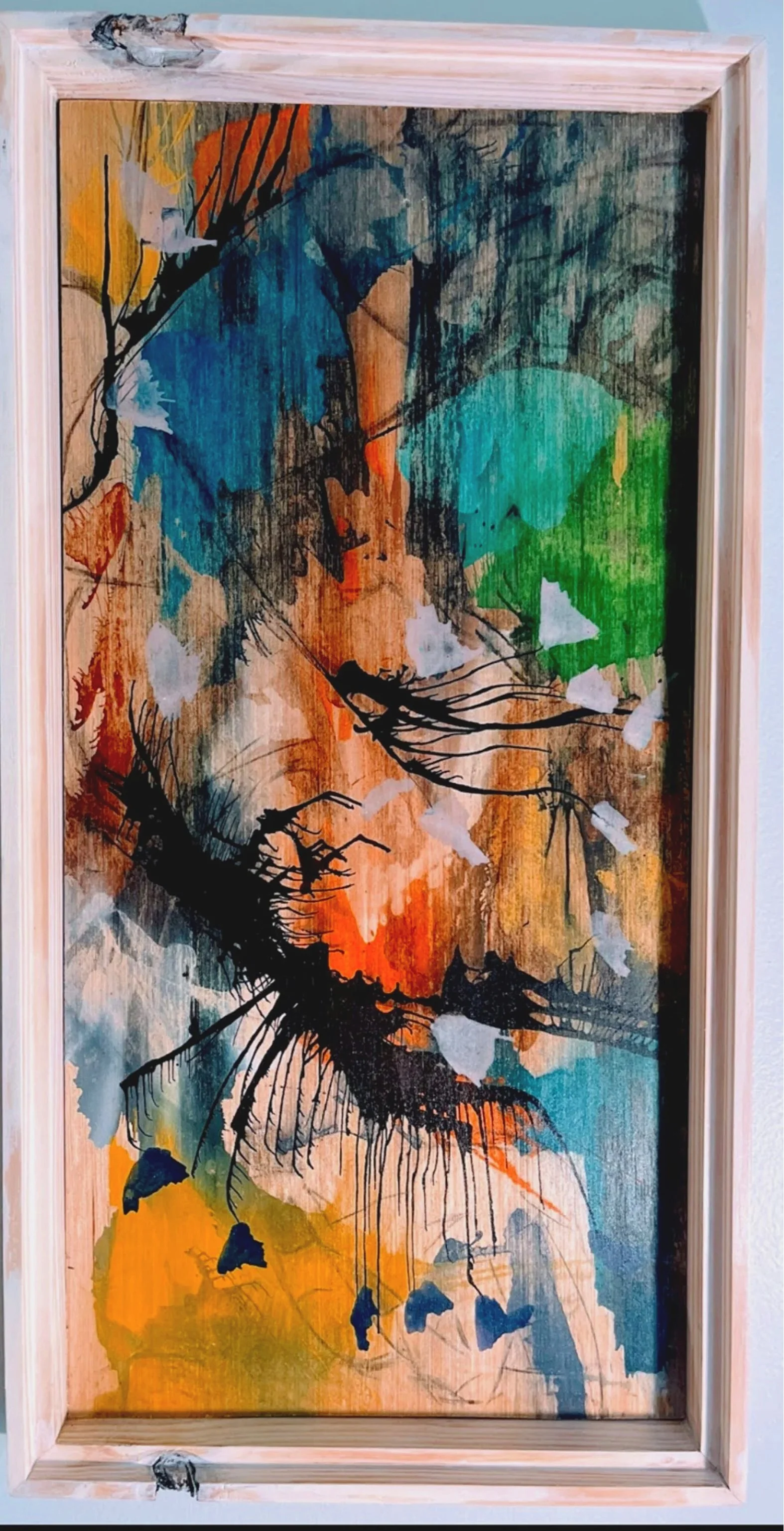 CANOPY DRIFT — layered marks drifting across the surface without a fixed center