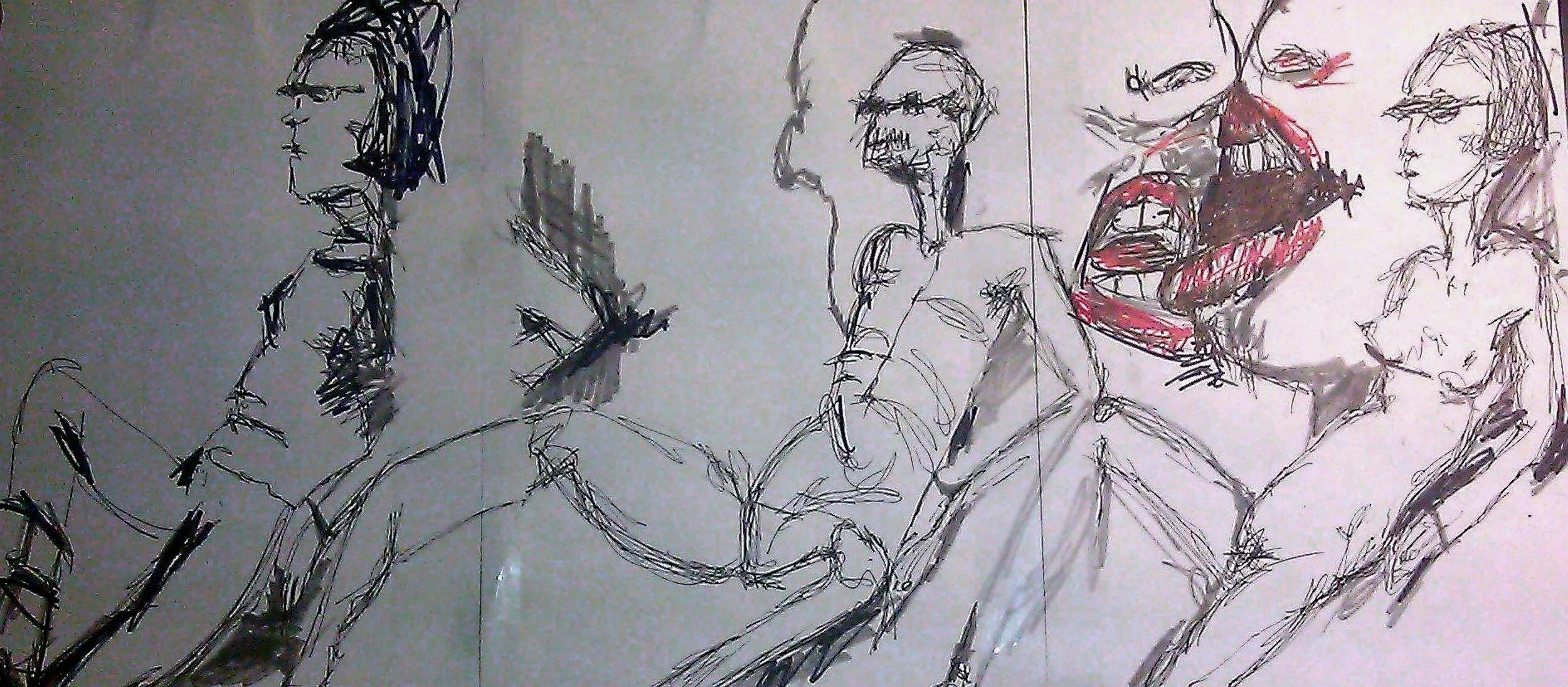 GESTURE LINE — repeated lines used to locate movement rather than form