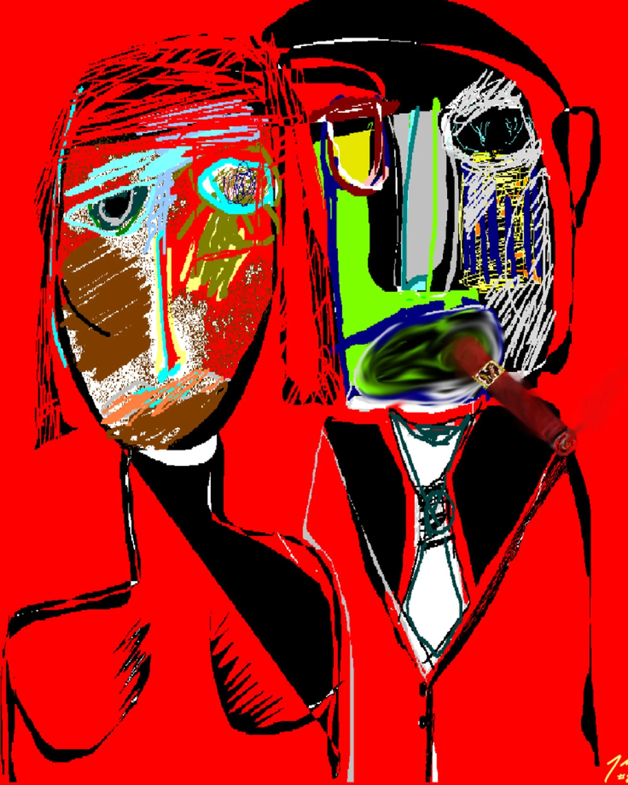 CELEBRATES — a couple pressed together in shared display