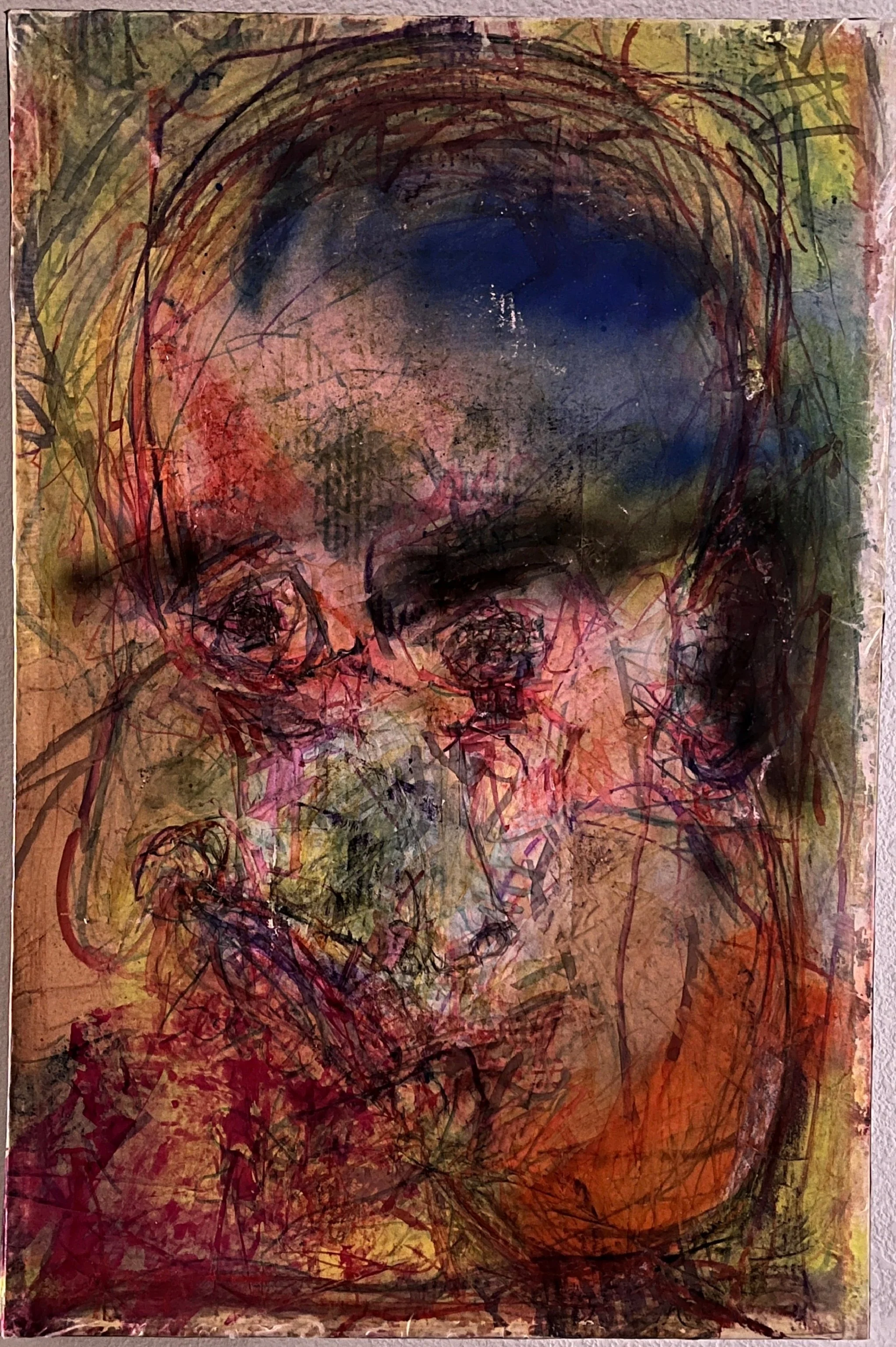 ERODED HEAD — surface worn down through repeated marking