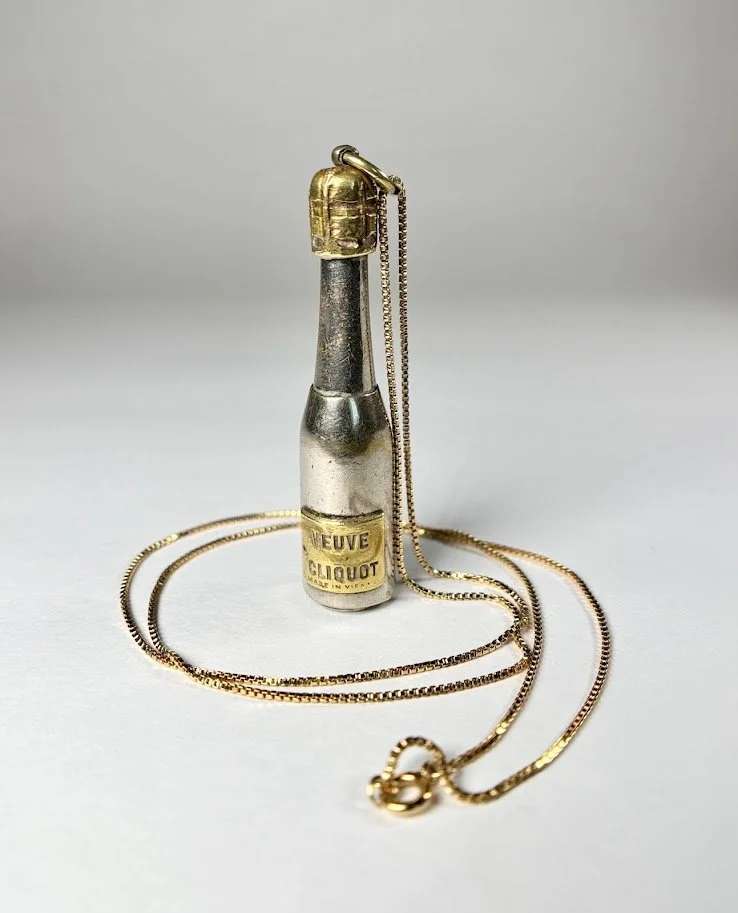 Late Victorian "Veuve Cliquot" Champagne Bottle Cigar Piercer Fob