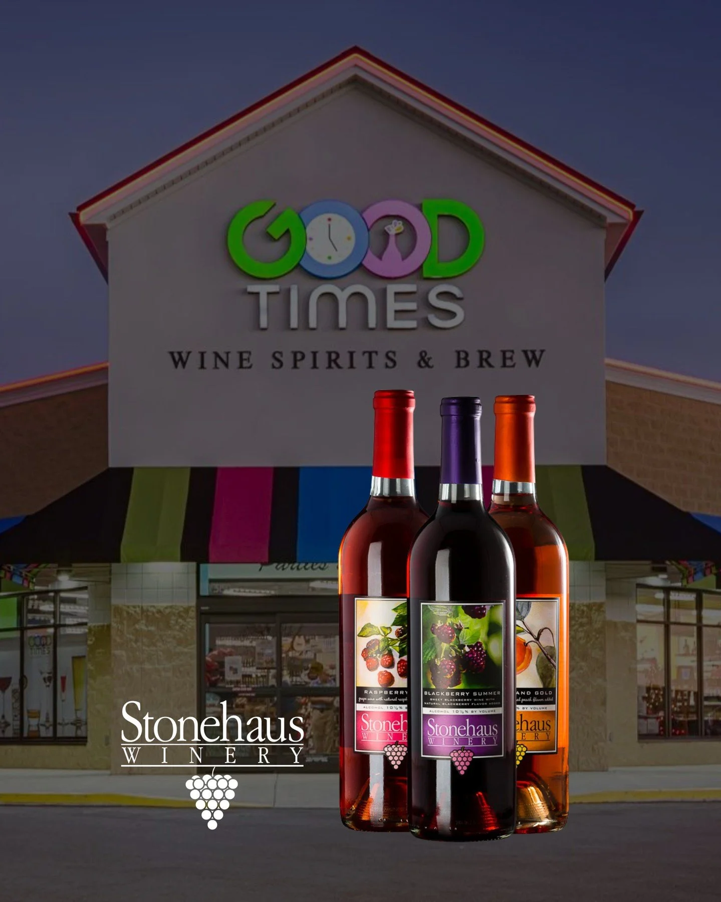 Stocking up on your wine for the big game? @goodtimeswsb carries several of our wines! Stop by and see them at 1369 Interstate Drive, Crossville, TN. If you're not near that area, be sure to check our wine locator and see who carries us near you!
www