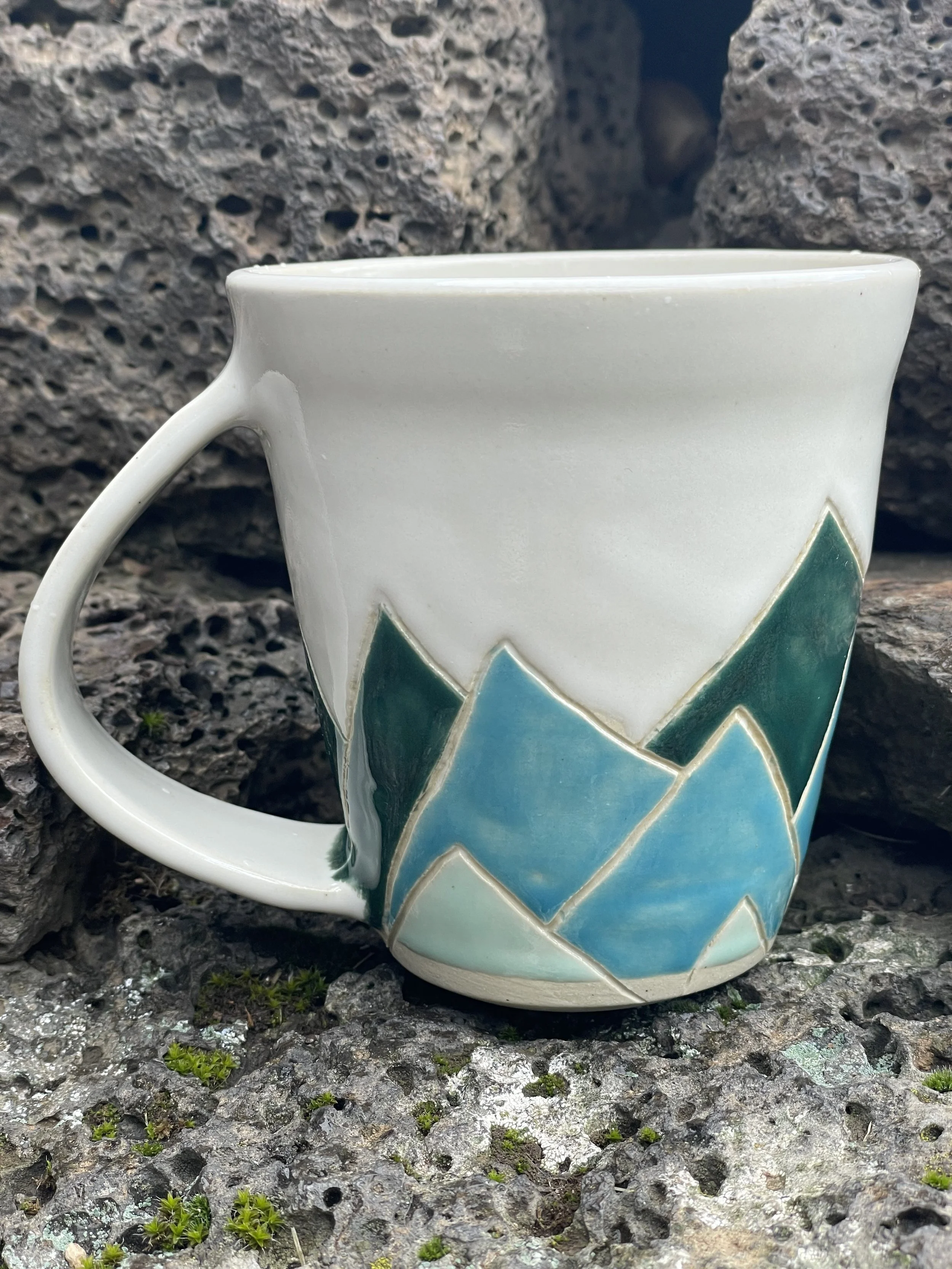 Shades of blue Mountain Mug