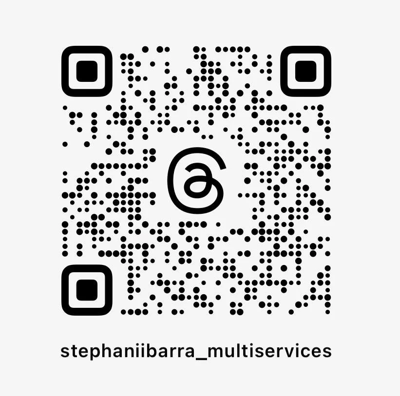 QR code with the text 'stephaniibarra_multiservices' below it.