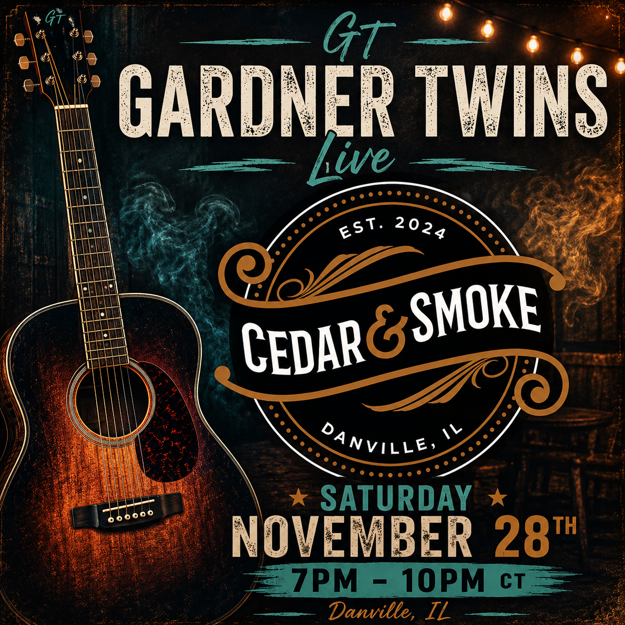 Live @ Cedar and Smoke in Danville