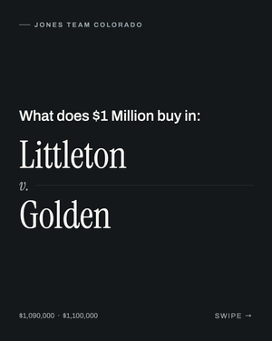 One million dollars, two completely different Colorado lifestyles. Which one's calling your name?