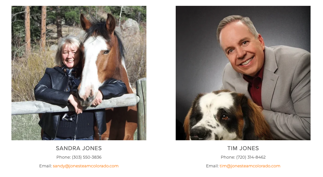 Sandy and Tim Jones Jones Team Colorado