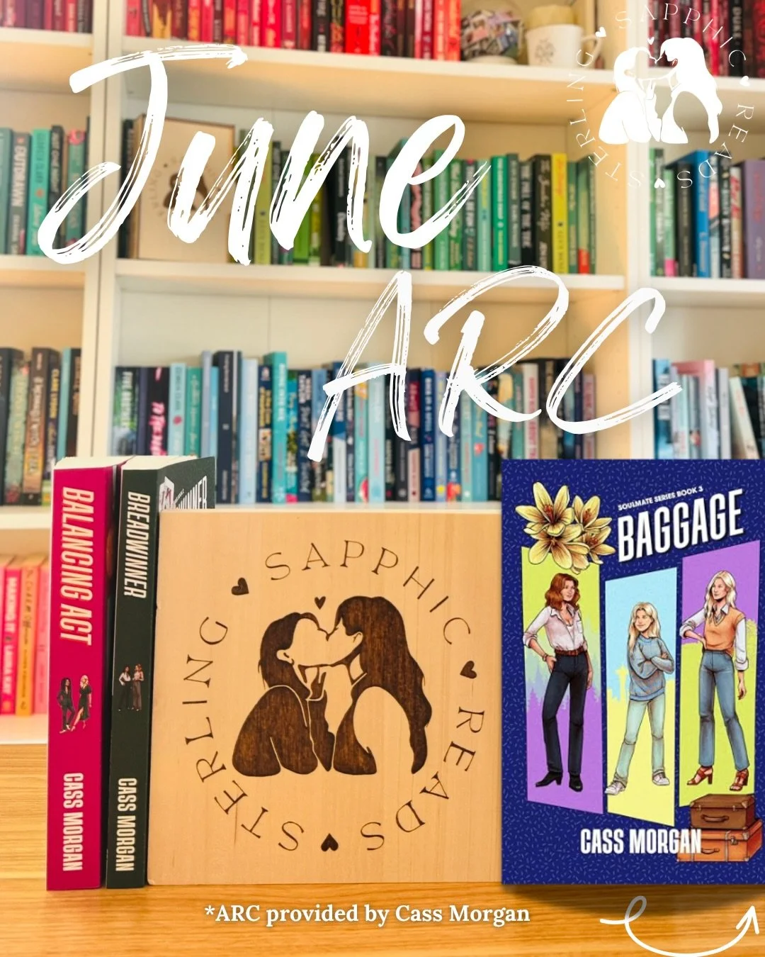🏳️&zwj;🌈June ARC read 🌈
Baggage &mdash; Cass Morgan
Soulmate Series Book 3

My babes, you have been in my DMs about this book. a LOT. and babes I hear you. I see you. and I am finally IN IT

the Gallagher Girls are back, and this time they have go