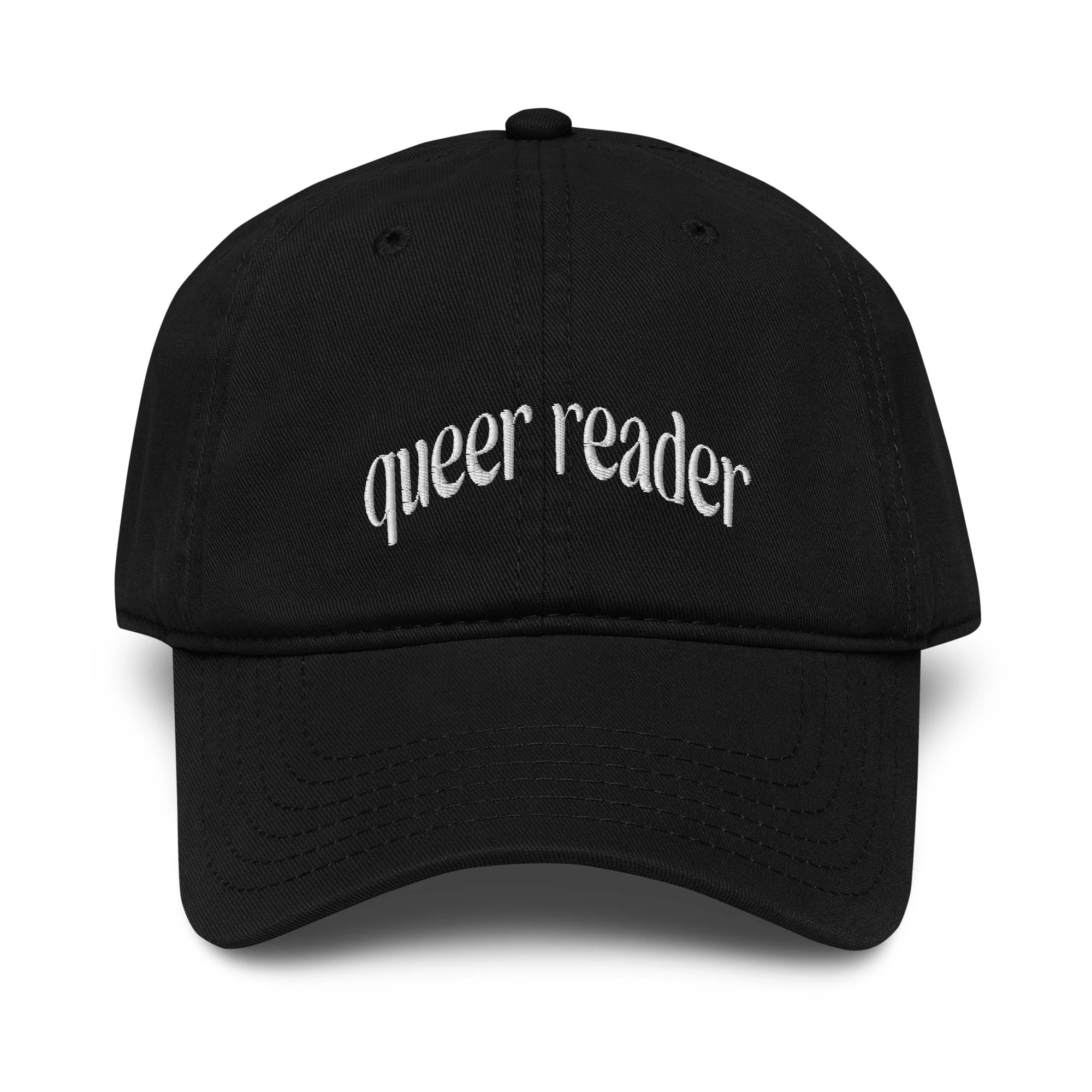 Queer Reader Garment Washed Baseball Cap