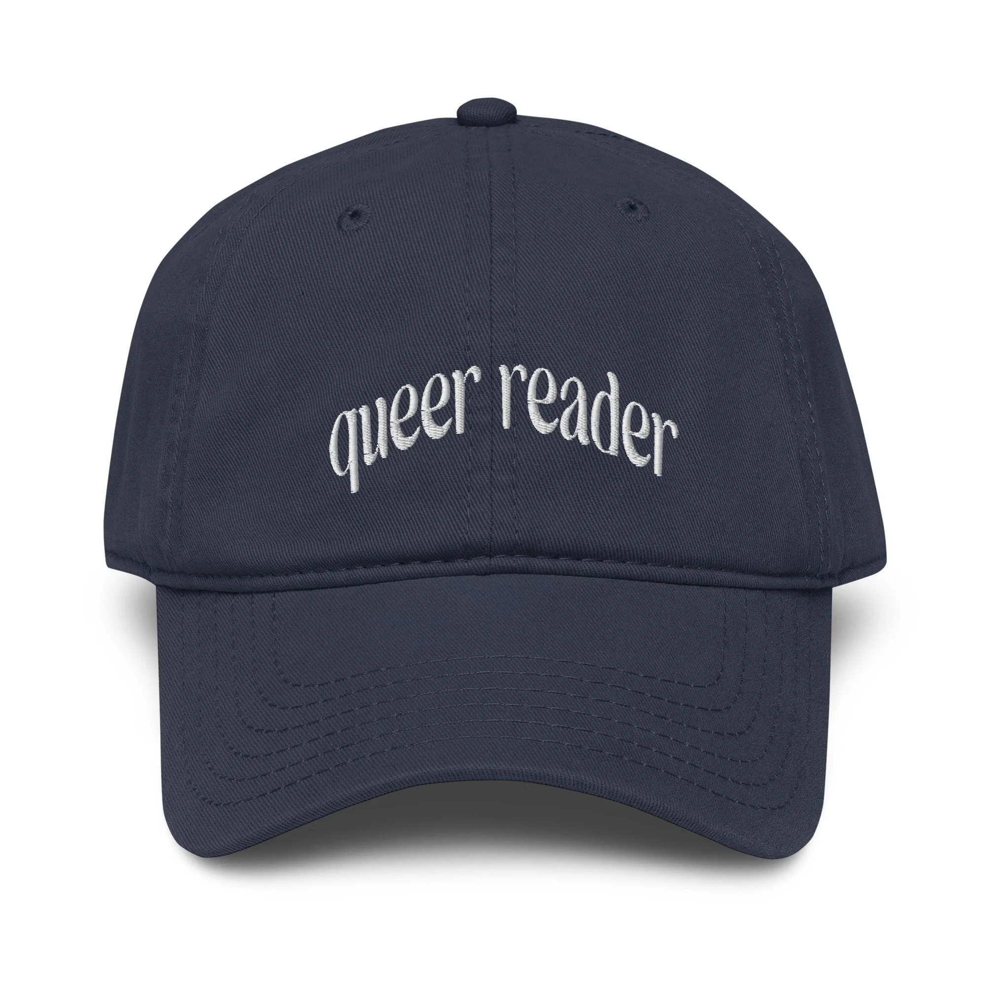 Queer Reader Garment Washed Baseball Cap