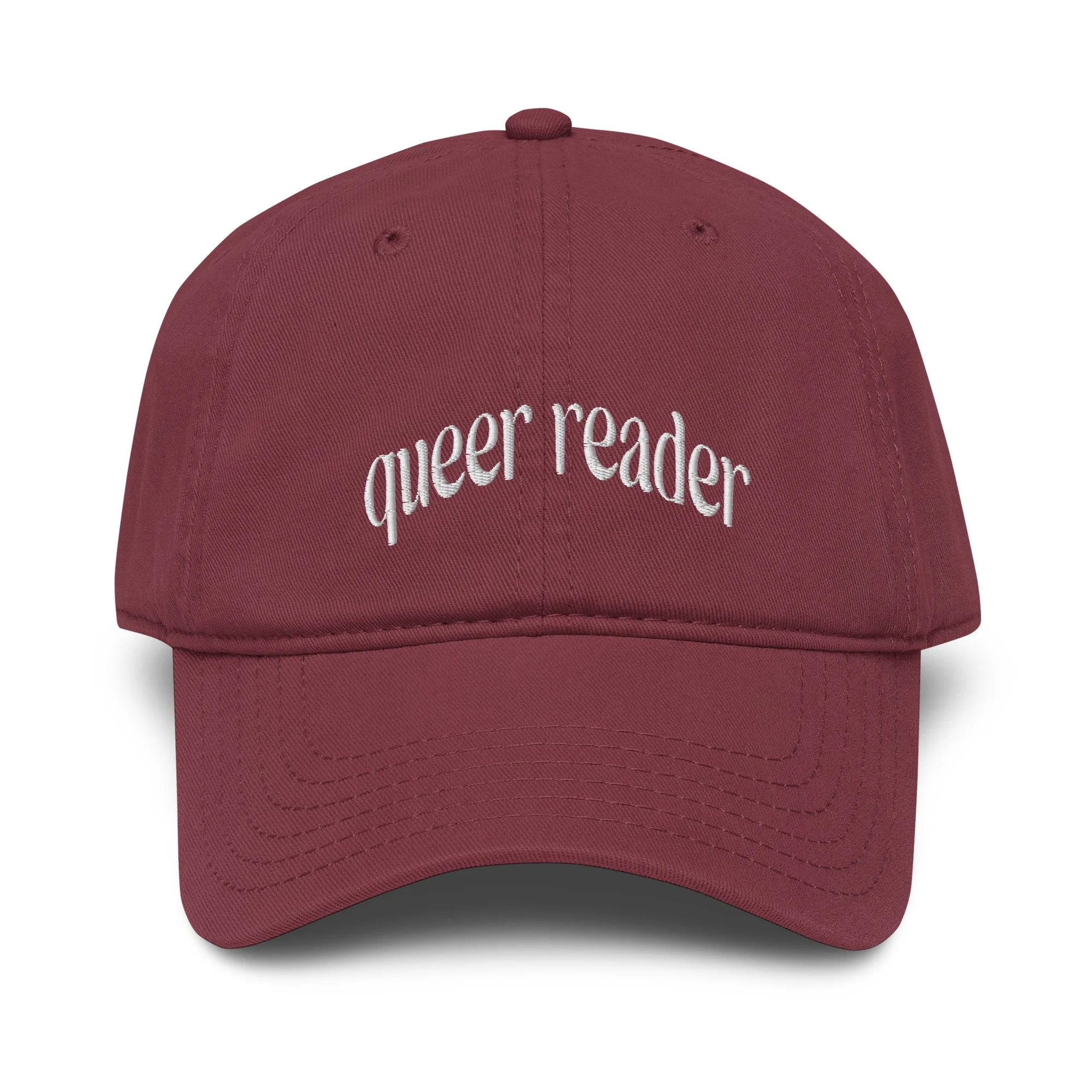 Queer Reader Garment Washed Baseball Cap