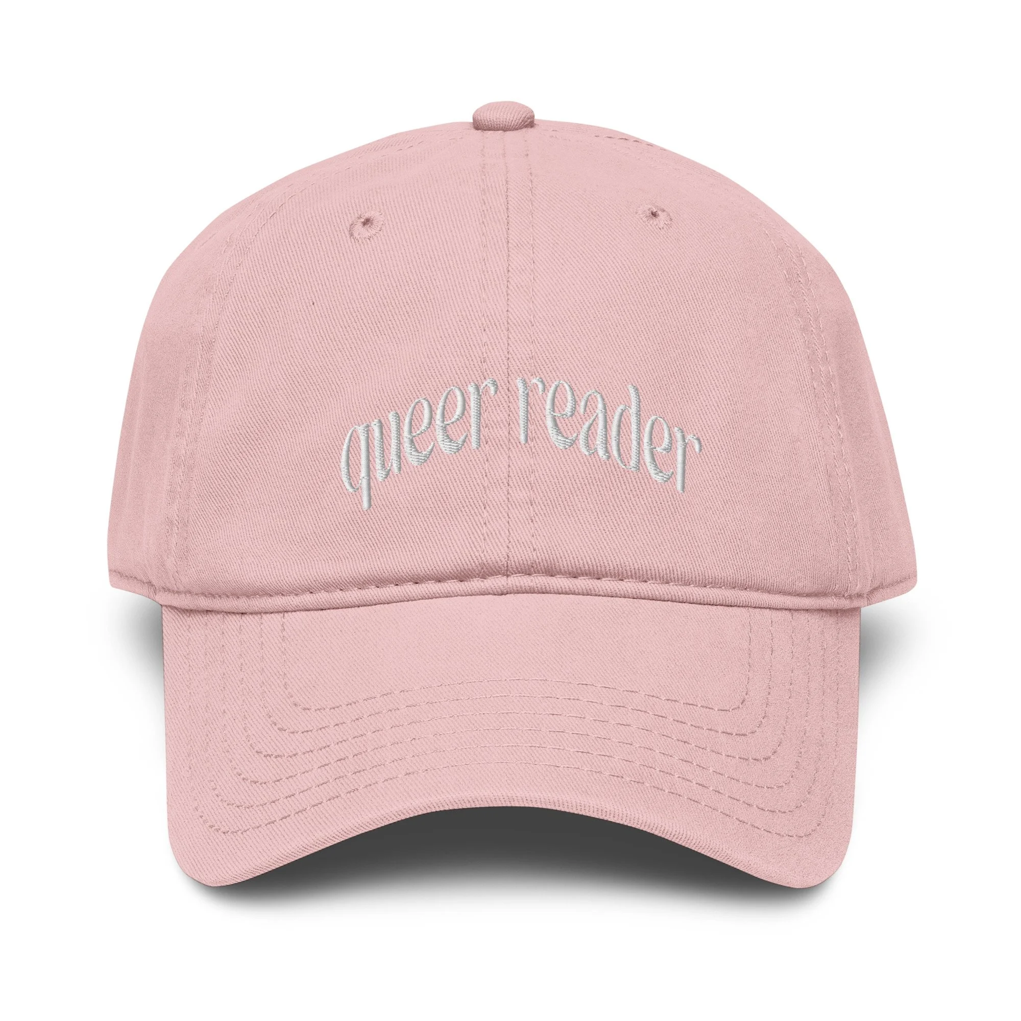 Queer Reader Garment Washed Baseball Cap