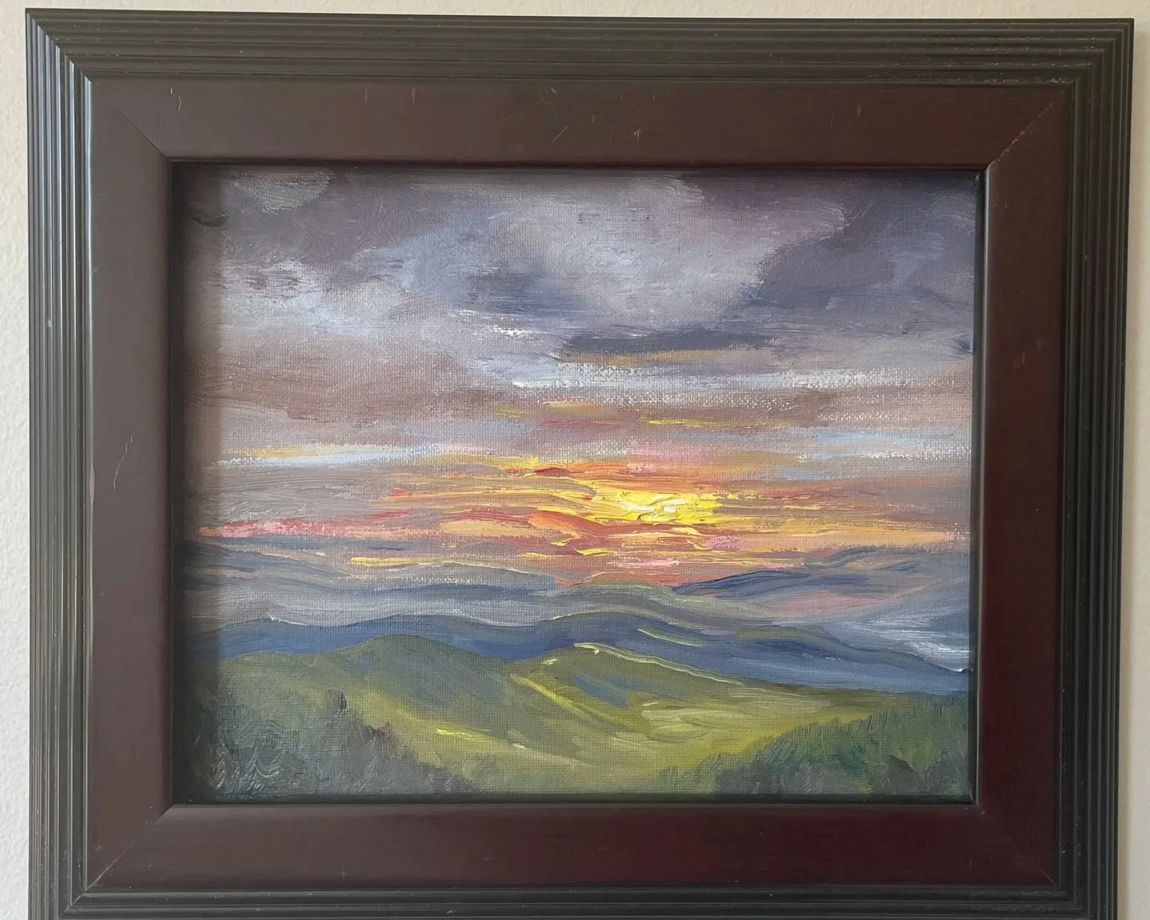SOLD "A Flawless Day", 8x10 oil on panel, framed, 