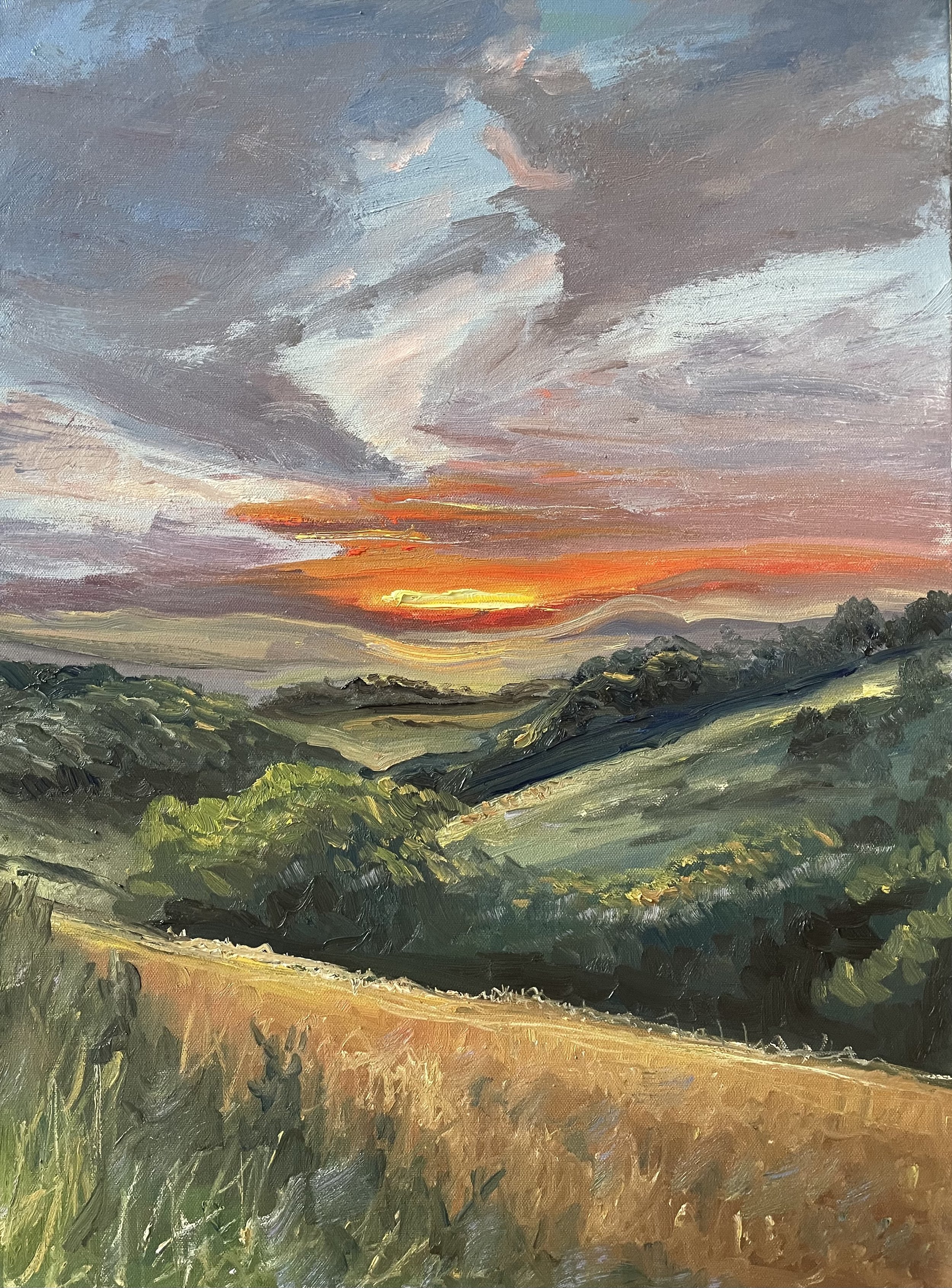 AVAILABLE, "Somewhere Pretty" 18x24 on stretched canvas, $700